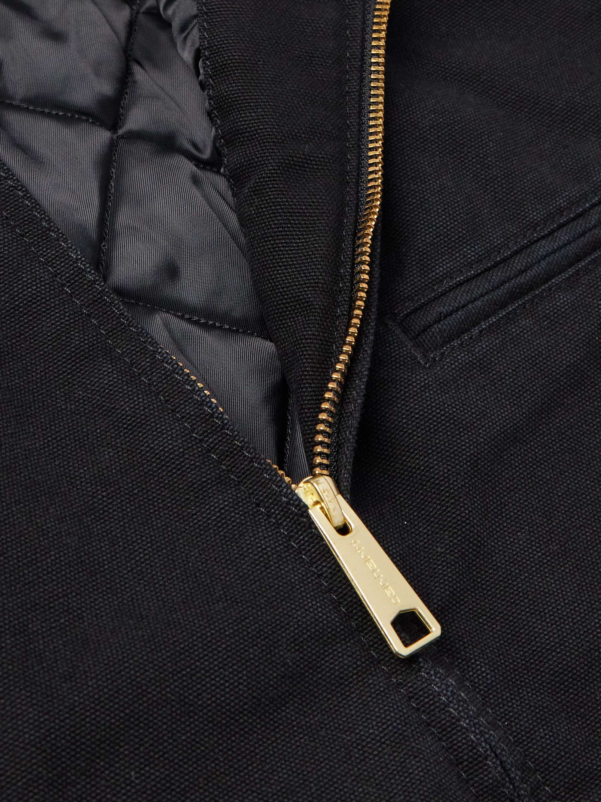 CARHARTT WIP OG Detroit Corduroy-Trimmed Padded Organic Cotton-Canvas Jacket