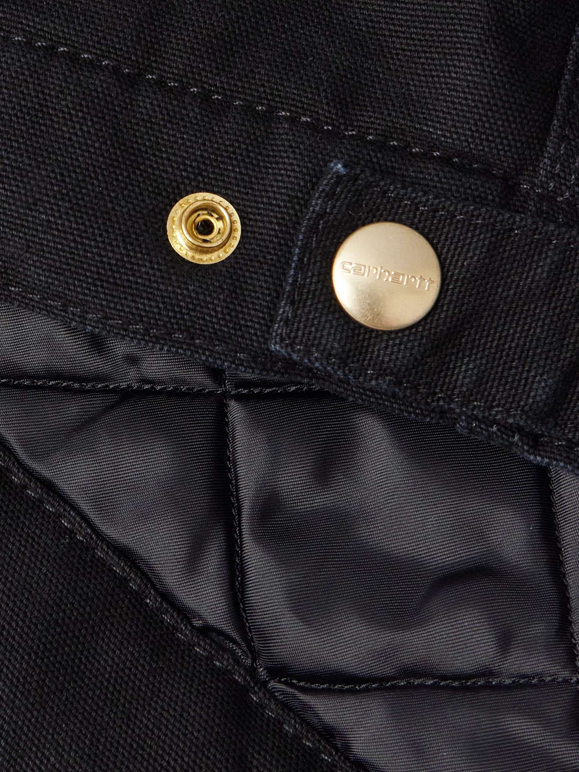 CARHARTT WIP OG Detroit Corduroy-Trimmed Padded Organic Cotton-Canvas Jacket