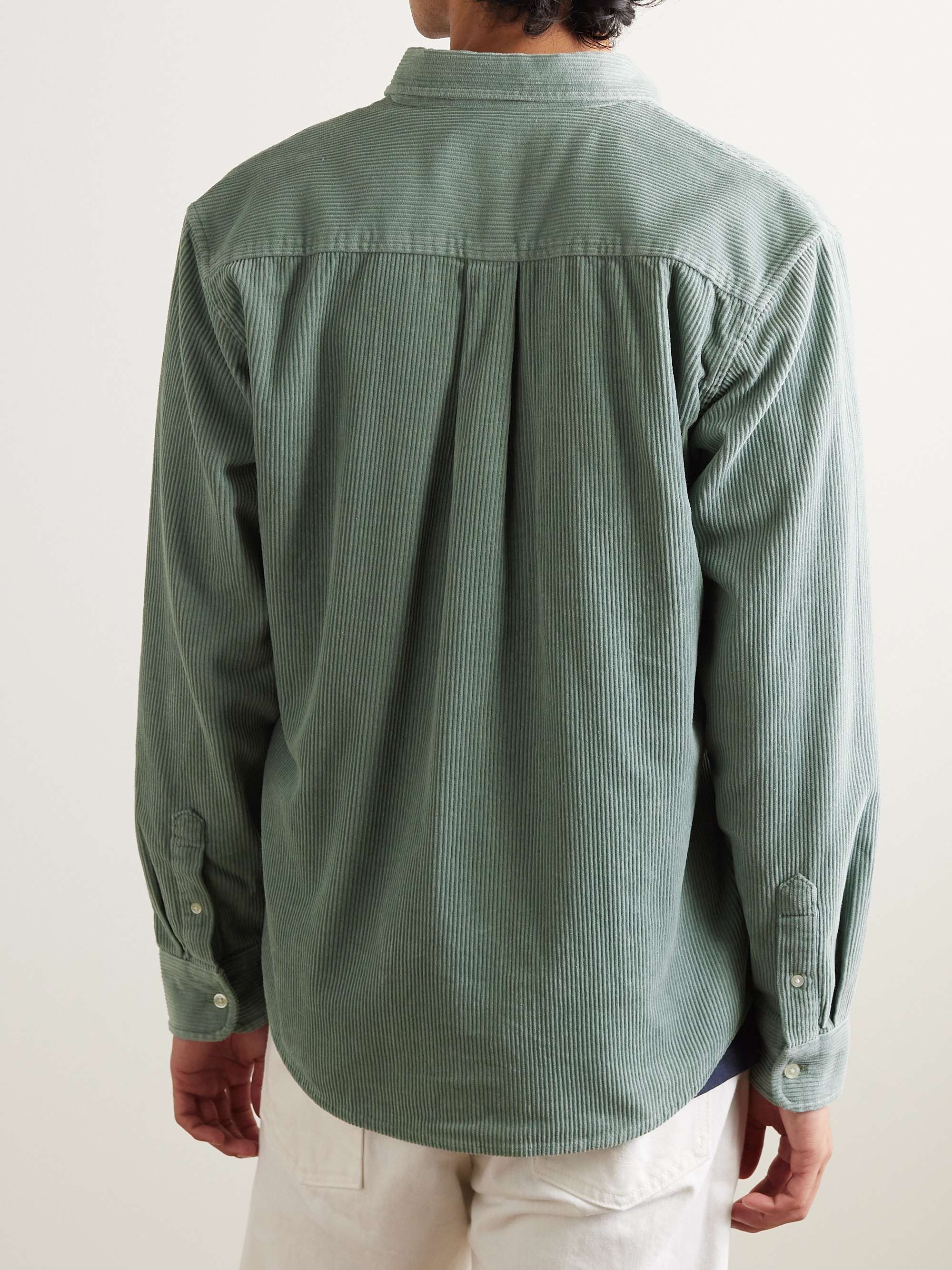 CARHARTT WIP Madison ButtonDown Collar LogoEmbroidered Cotton