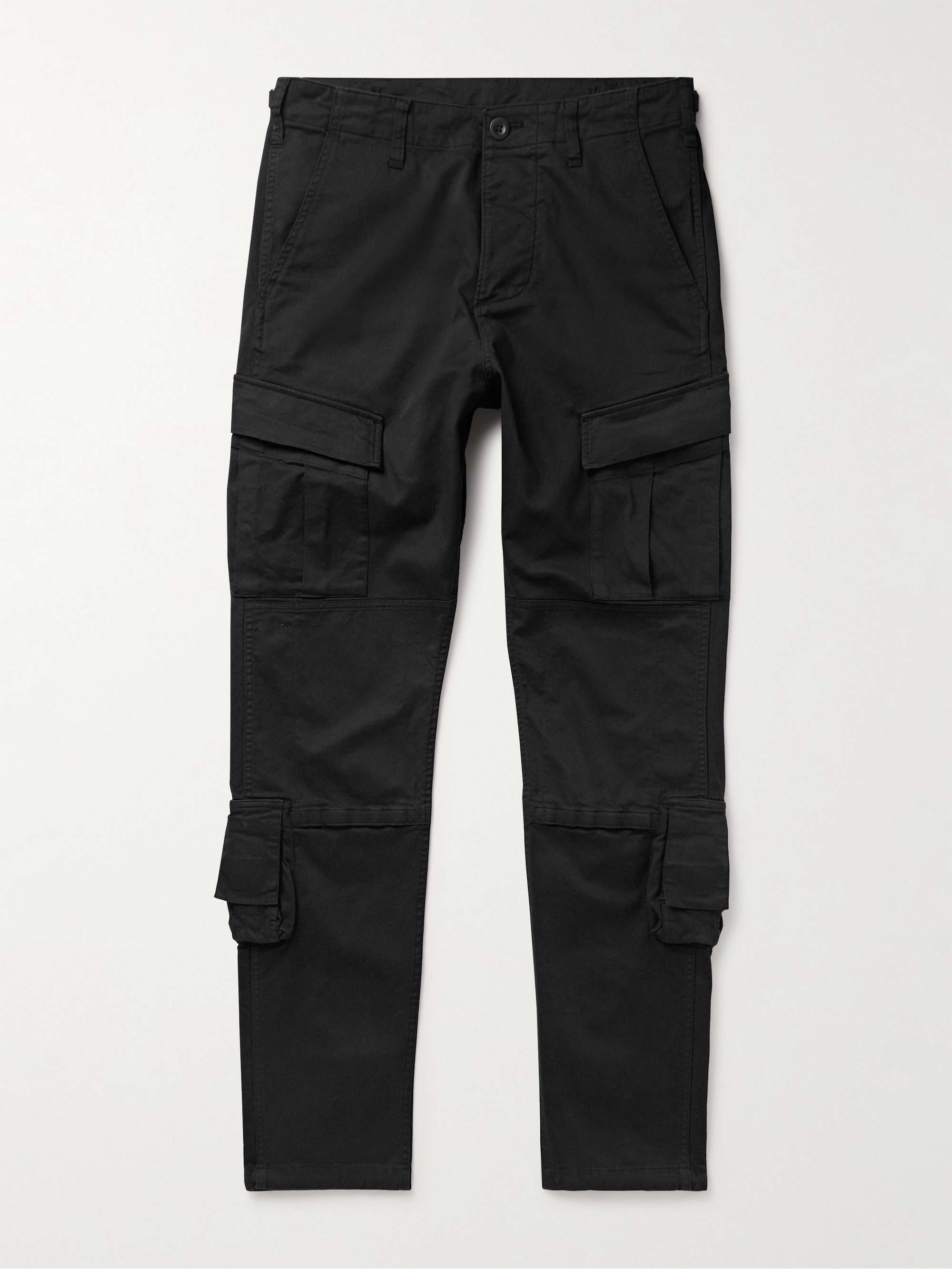 JOHN ELLIOTT Tactical Slim-Fit Cotton-Blend Twill Cargo Trousers for ...