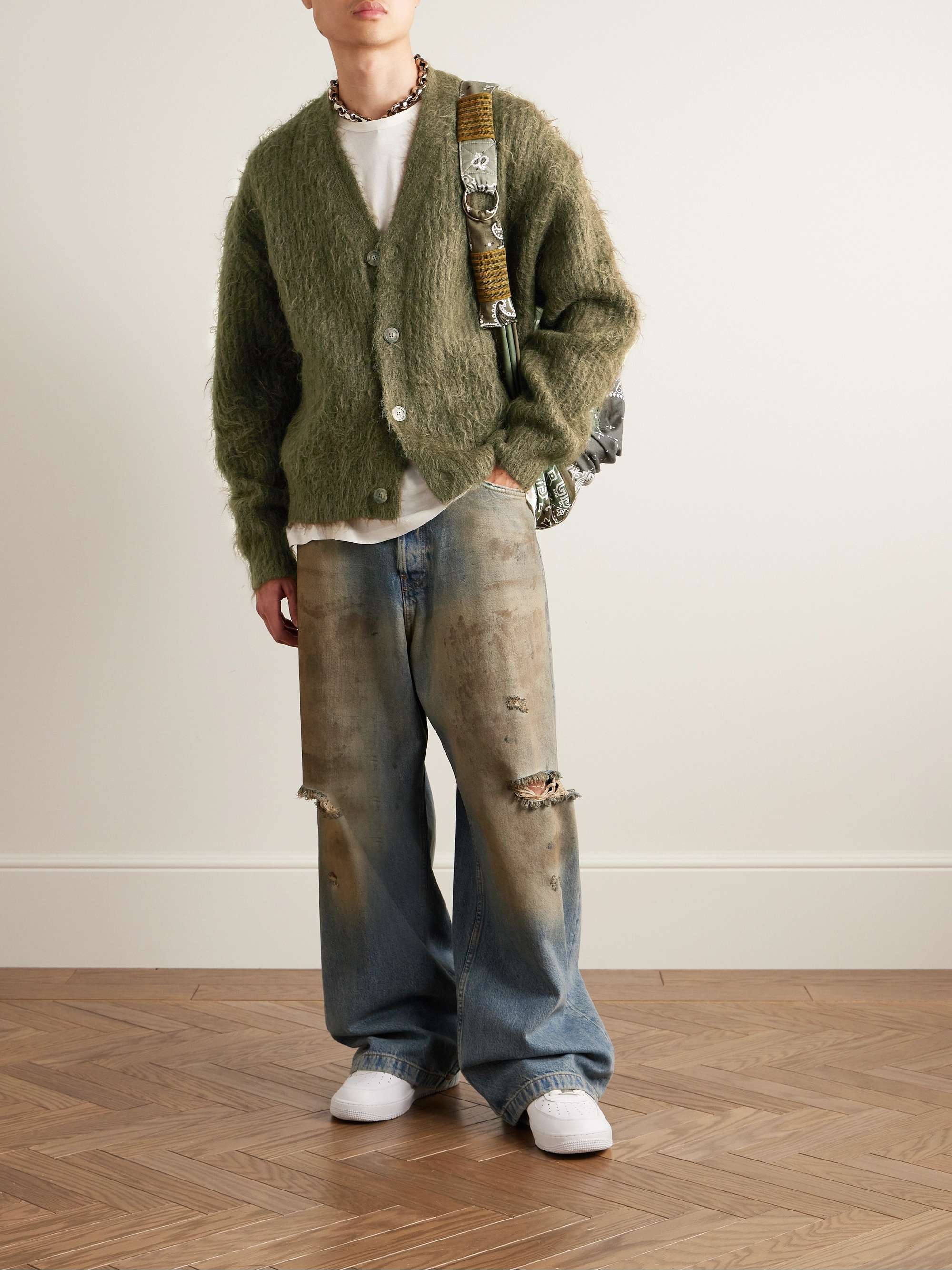 JOHN ELLIOTT BrushedKnit Cardigan for Men MR PORTER