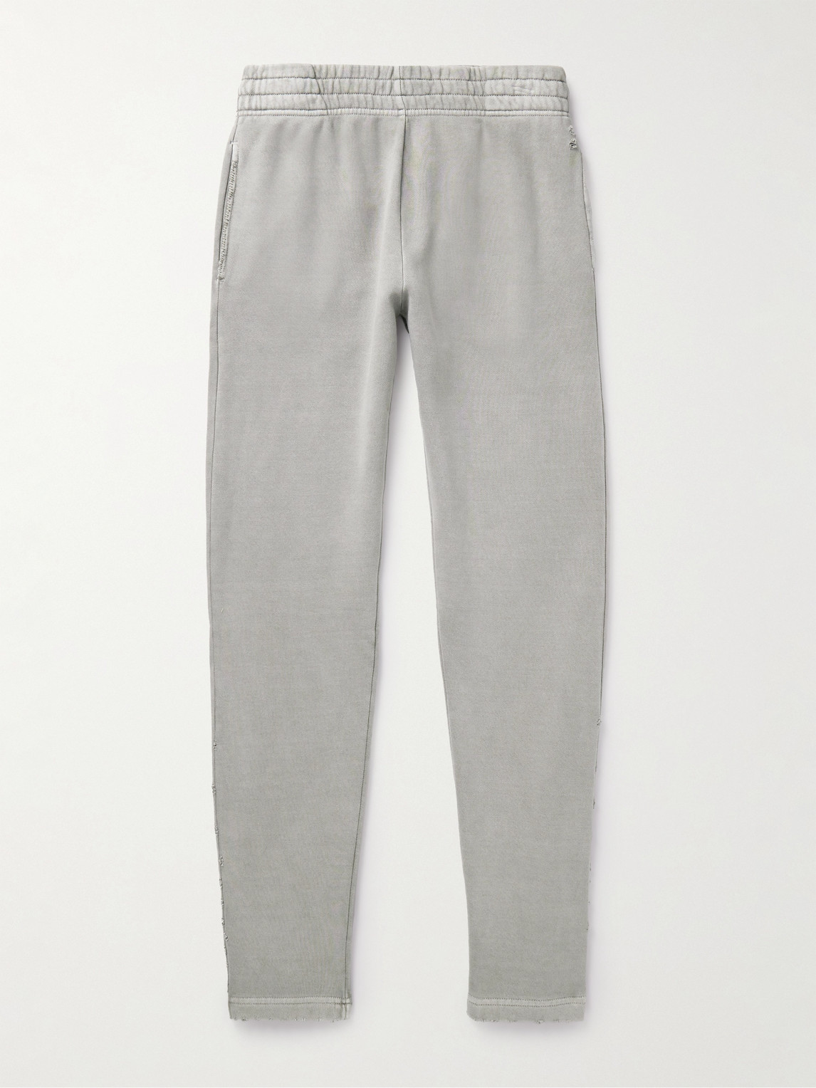 JOHN ELLIOTT FOLSOM TAPERED DISTRESSED COTTON-JERSEY SWEATPANTS