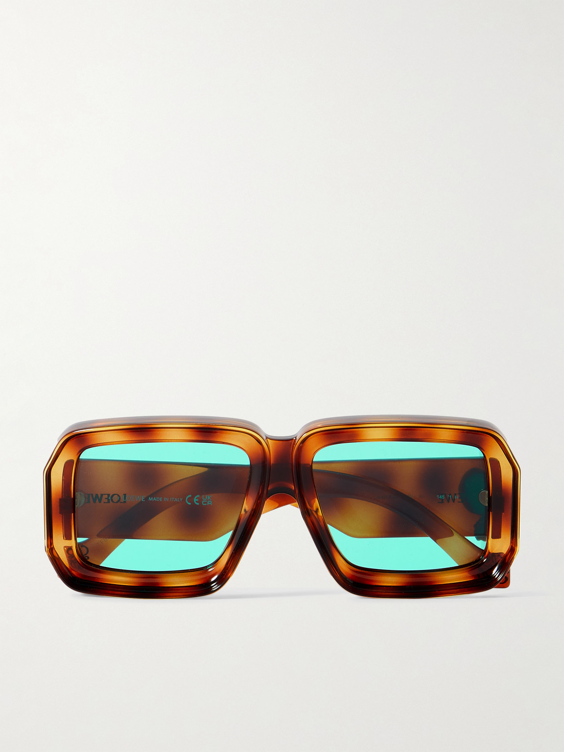 Loewe Paula's Ibiza Dive Oversized Square-Frame Tortoiseshell Acetate Sunglasses - Men