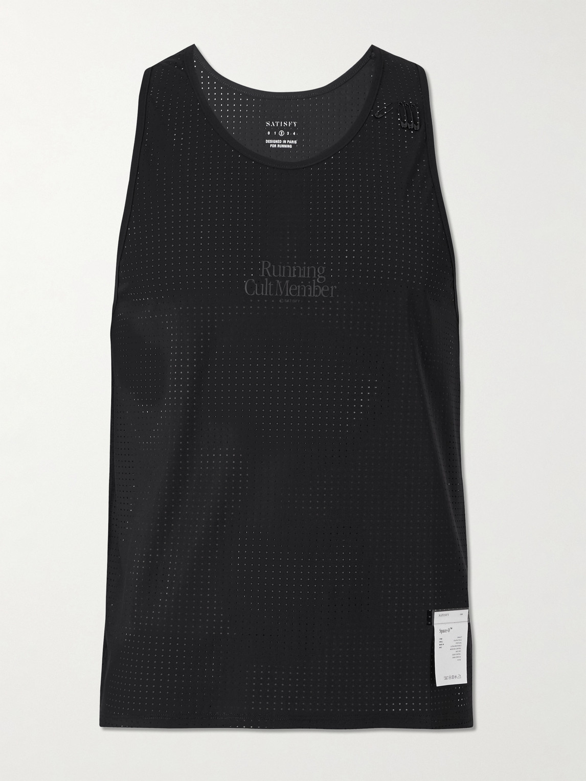 SATISFY PERFORATED SPACE-O™ STRETCH-JERSEY TANK TOP