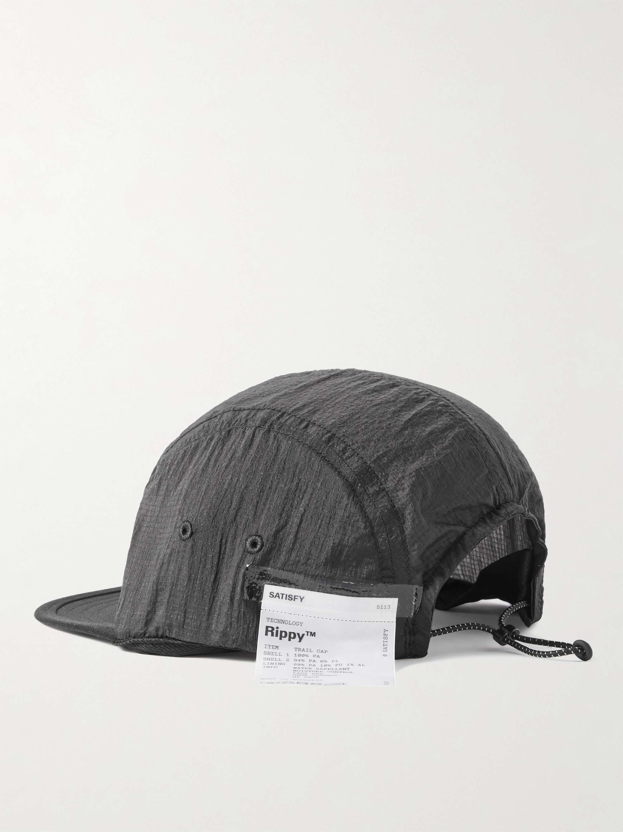SATISFY Rippy Logo-Appliquéd Panelled Ripstop and Shell Cap