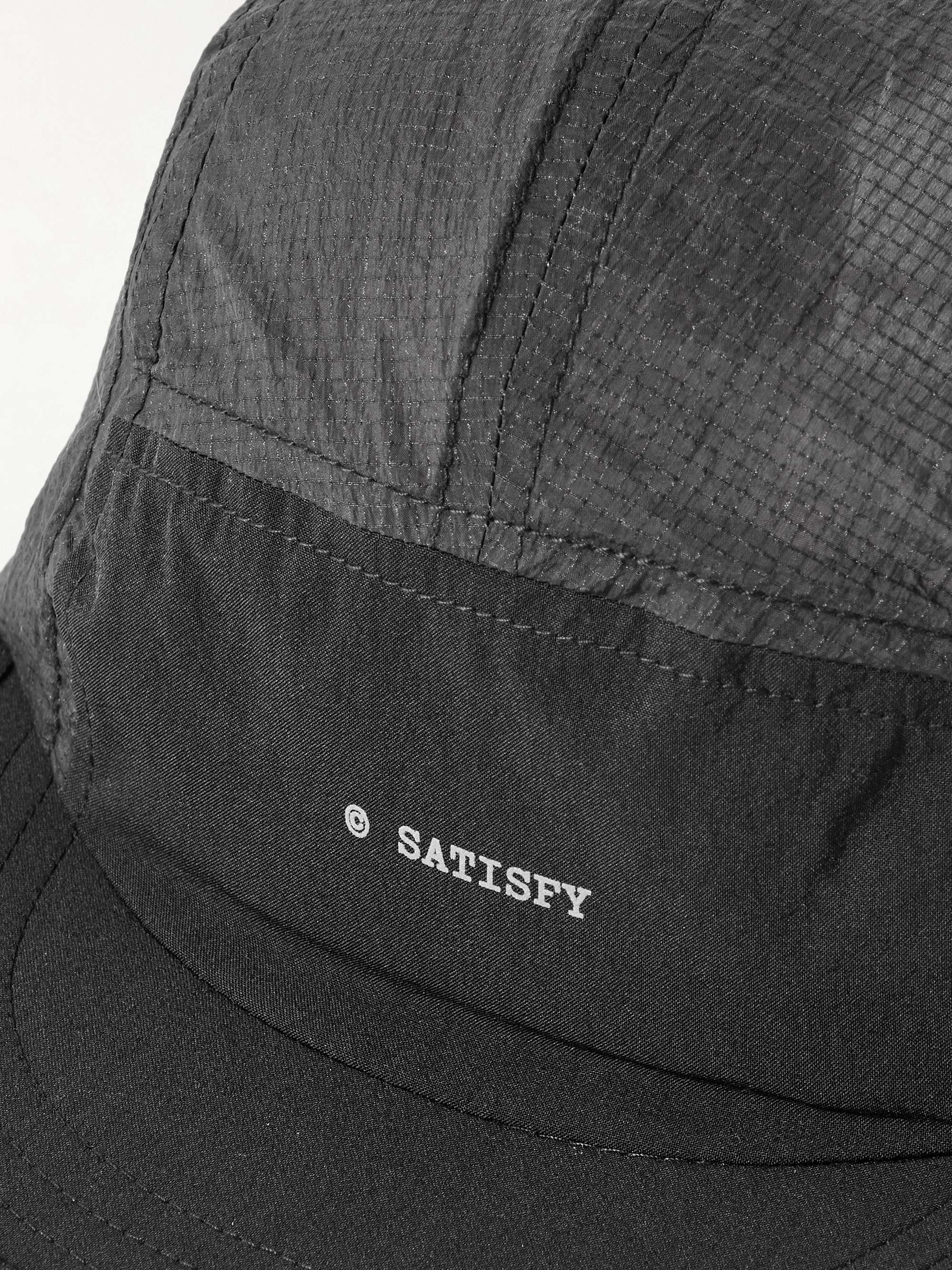 SATISFY Rippy Logo-Appliquéd Panelled Ripstop and Shell Cap