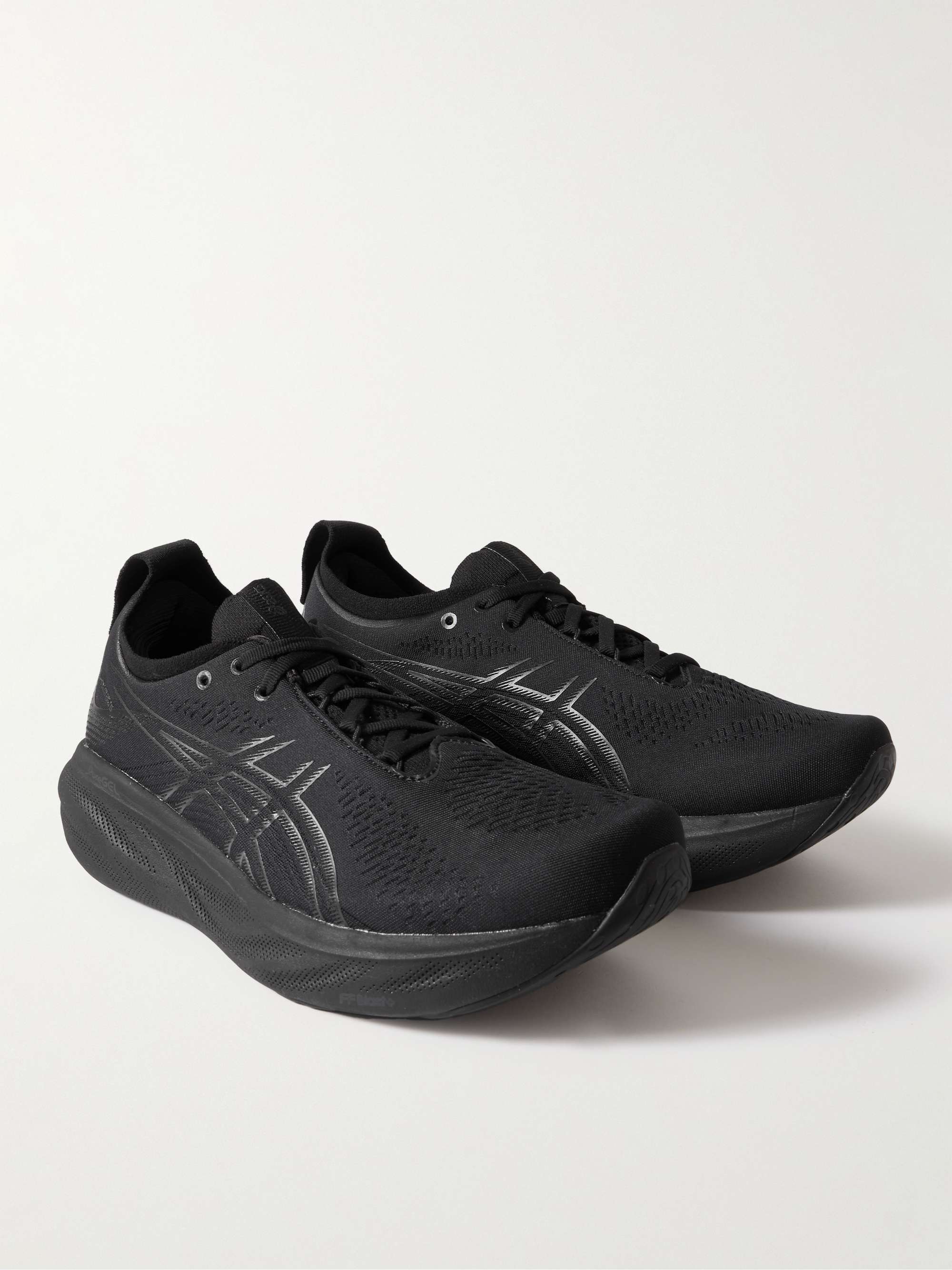 ASICS GEL-NIMBUS® 25 Rubber-Trimmed Mesh Running Shoes