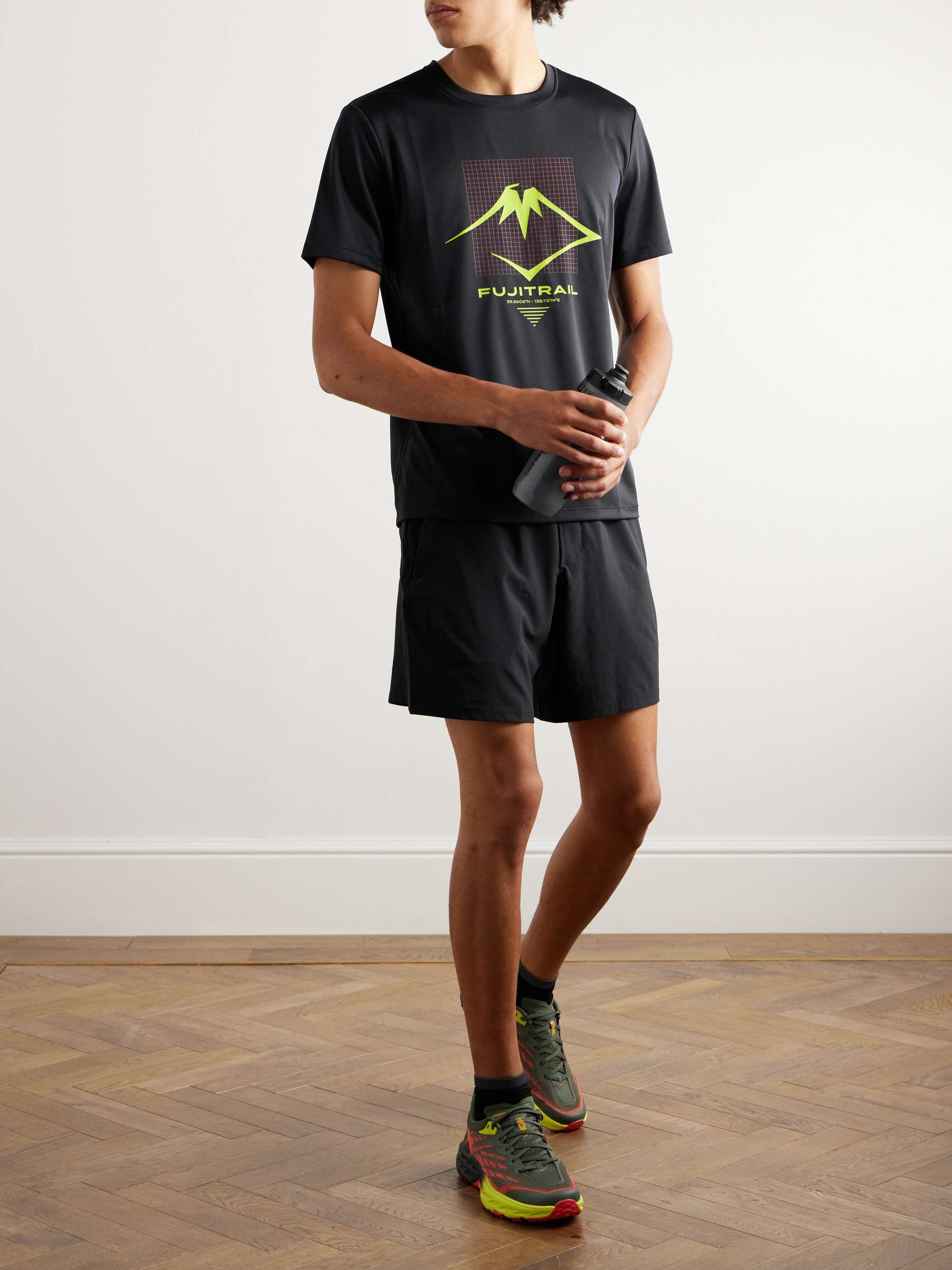 ASICS Fujitrail Logo-Print Recycled-Jersey T-Shirt