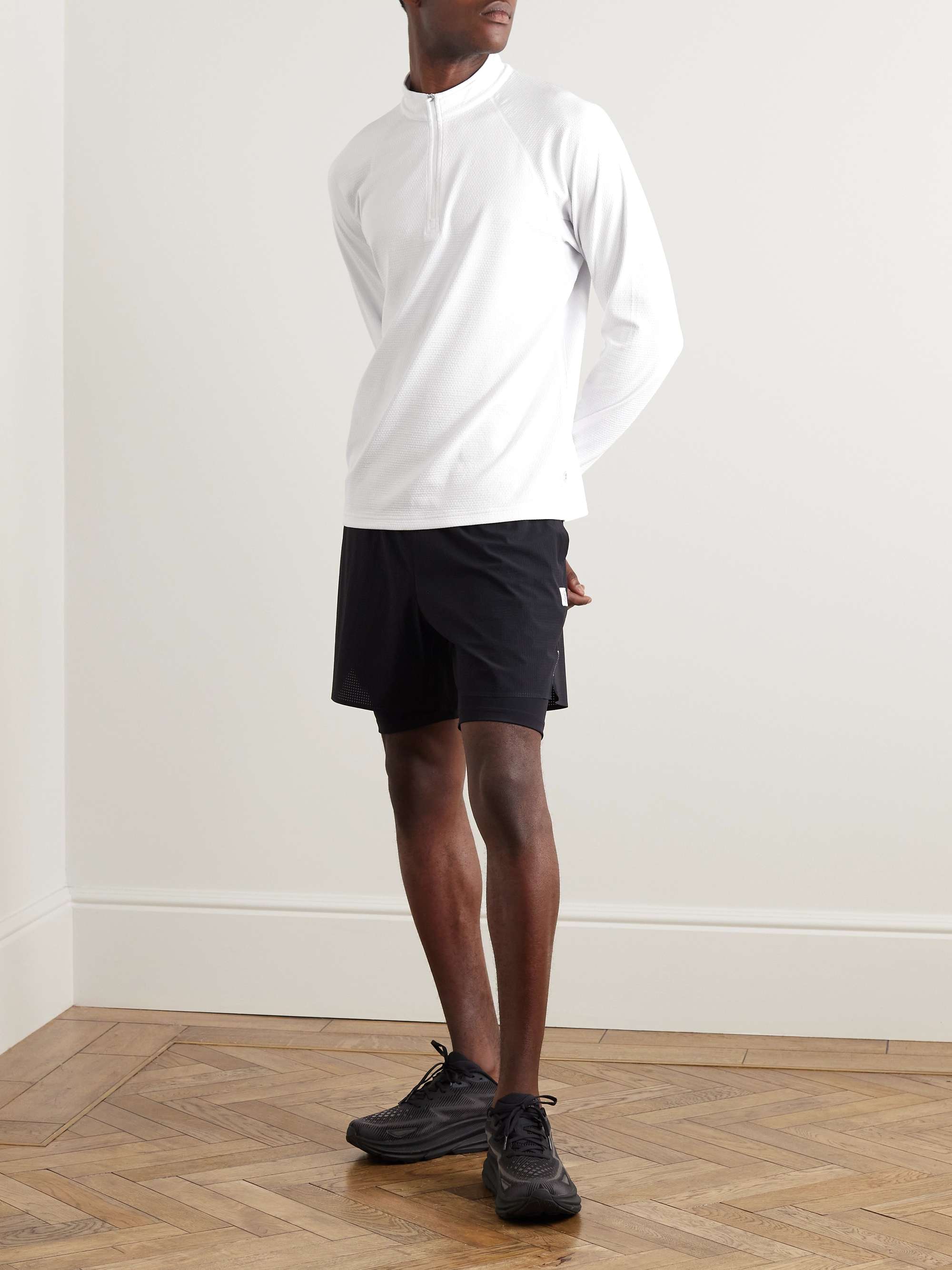 REIGNING CHAMP Solotex® Mesh Half-Zip Top
