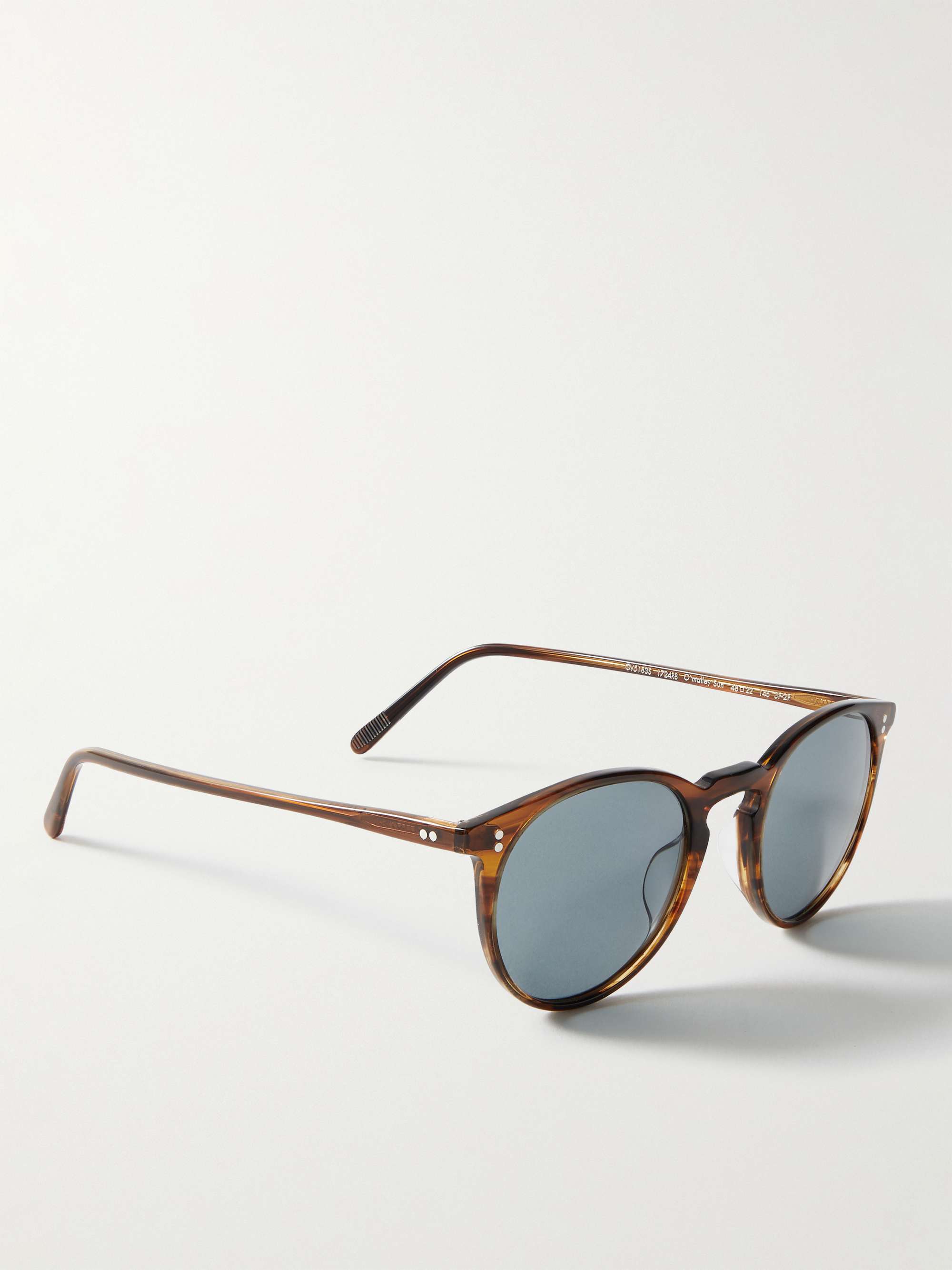 OLIVER PEOPLES O'Malley Round-Frame Tortoiseshell Acetate Sunglasses