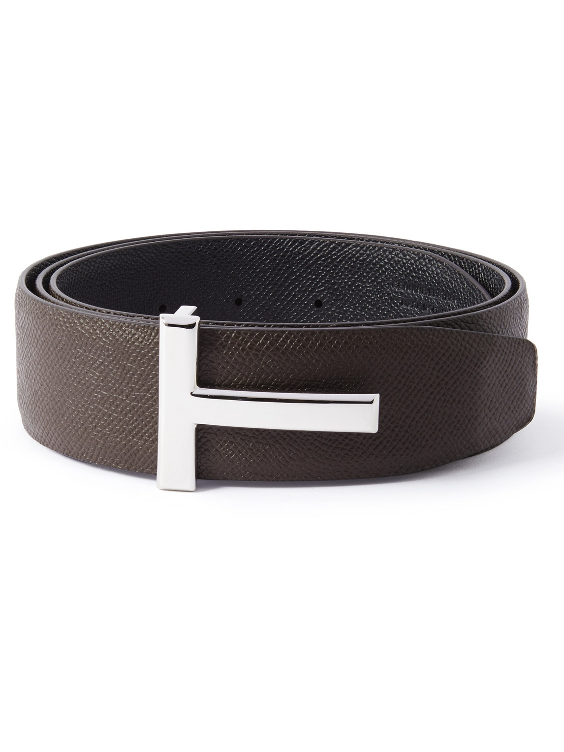 Tom Ford 4cm Reversible Full-grain Leather Belt In Brown