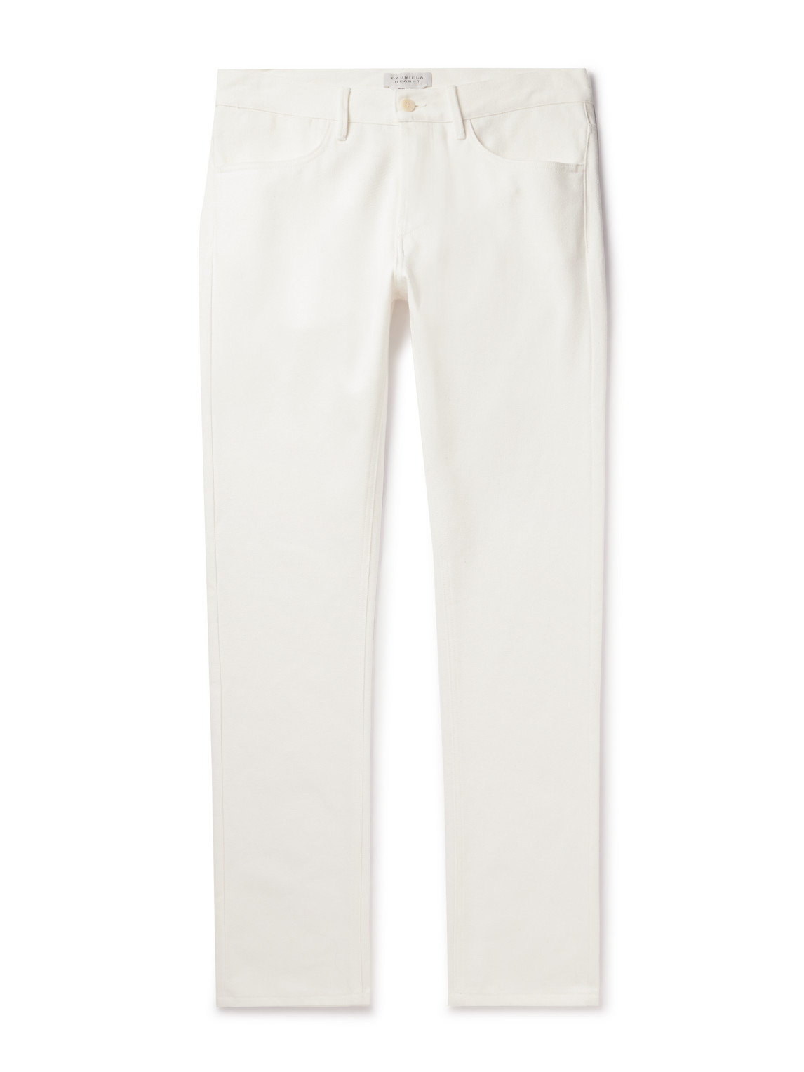 Gabriela Hearst Anthony Slim-fit Straight-leg Jeans In White