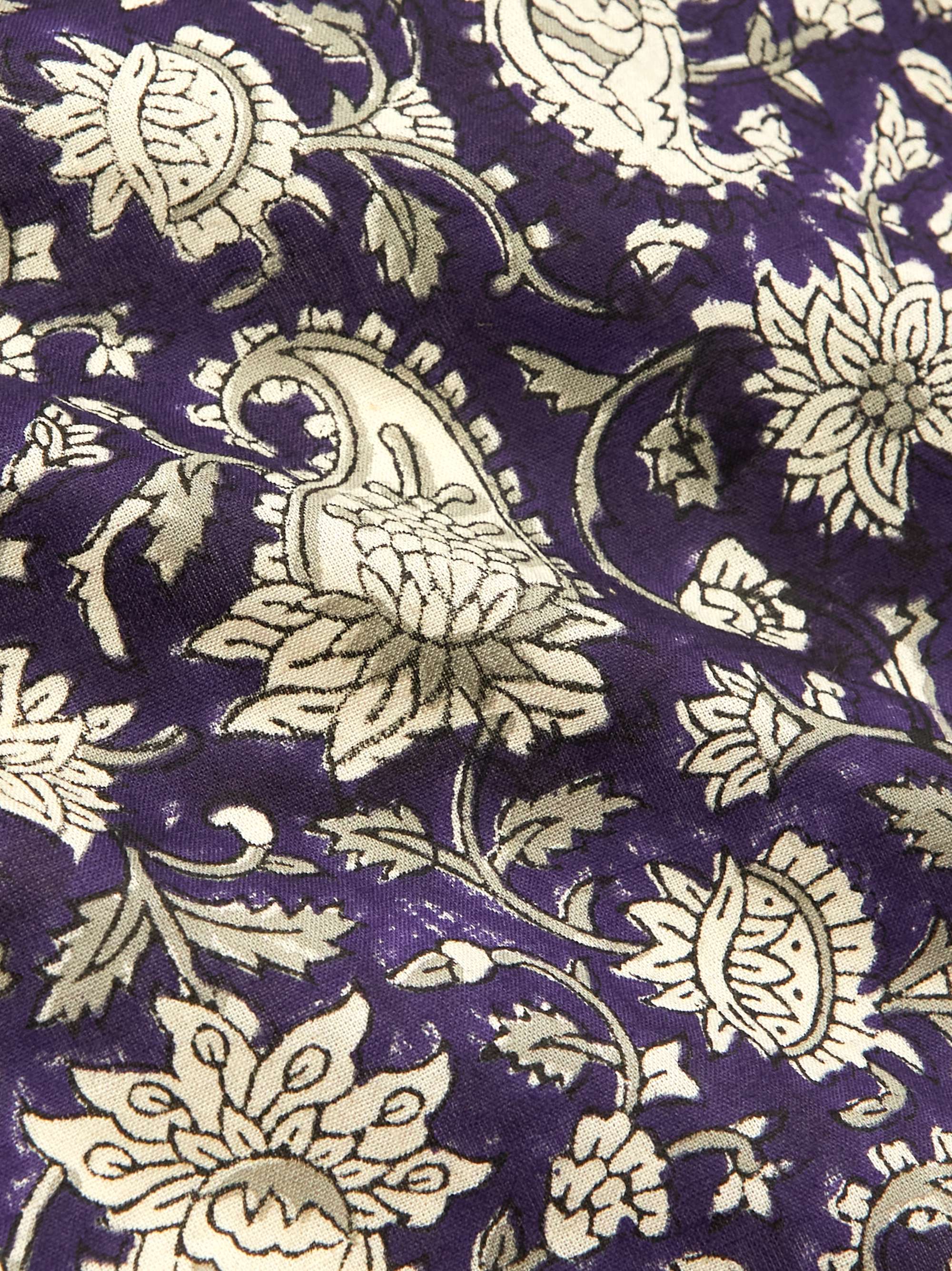 DE BONNE FACTURE Printed Cotton-Gauze Shirt