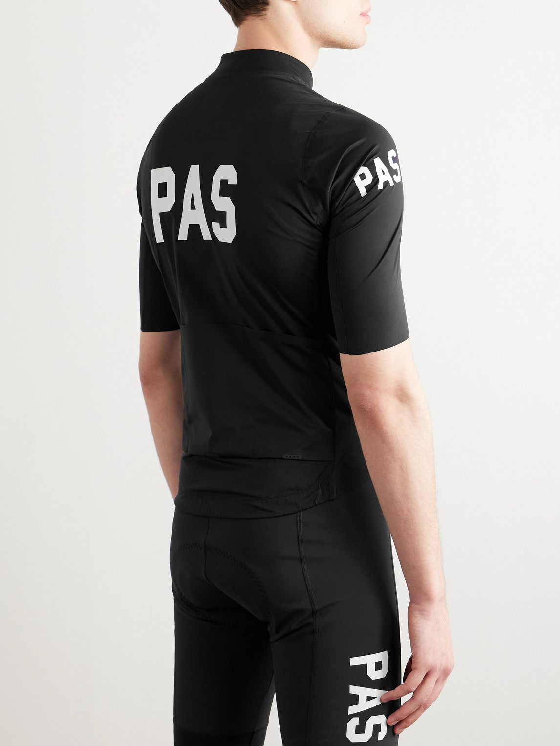 Shop Pas Normal Studios Stretch Cycling Jersey In Black