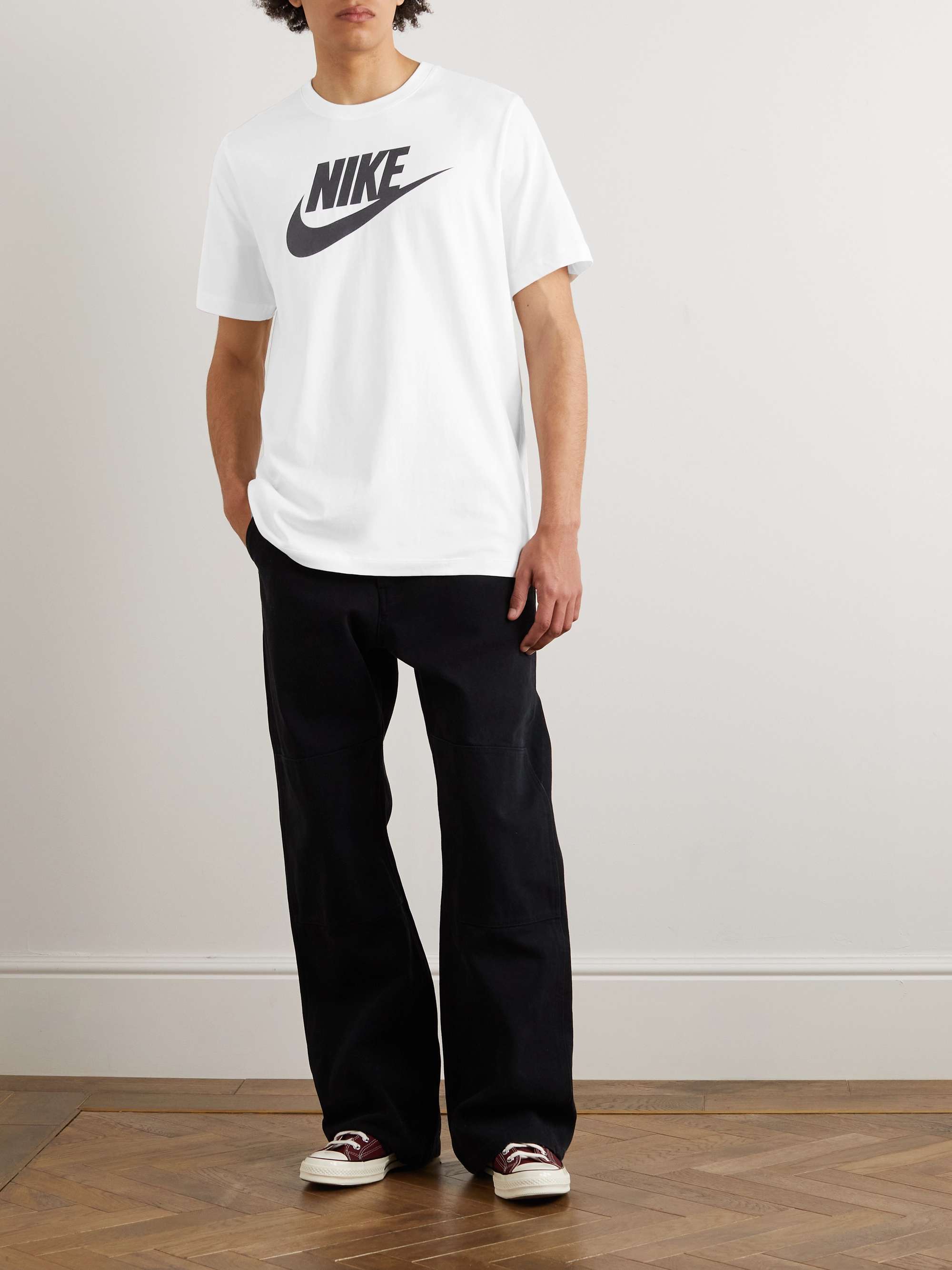 NIKE Sportswear Futura Logo-Print Cotton-Jersey T-Shirt for Men