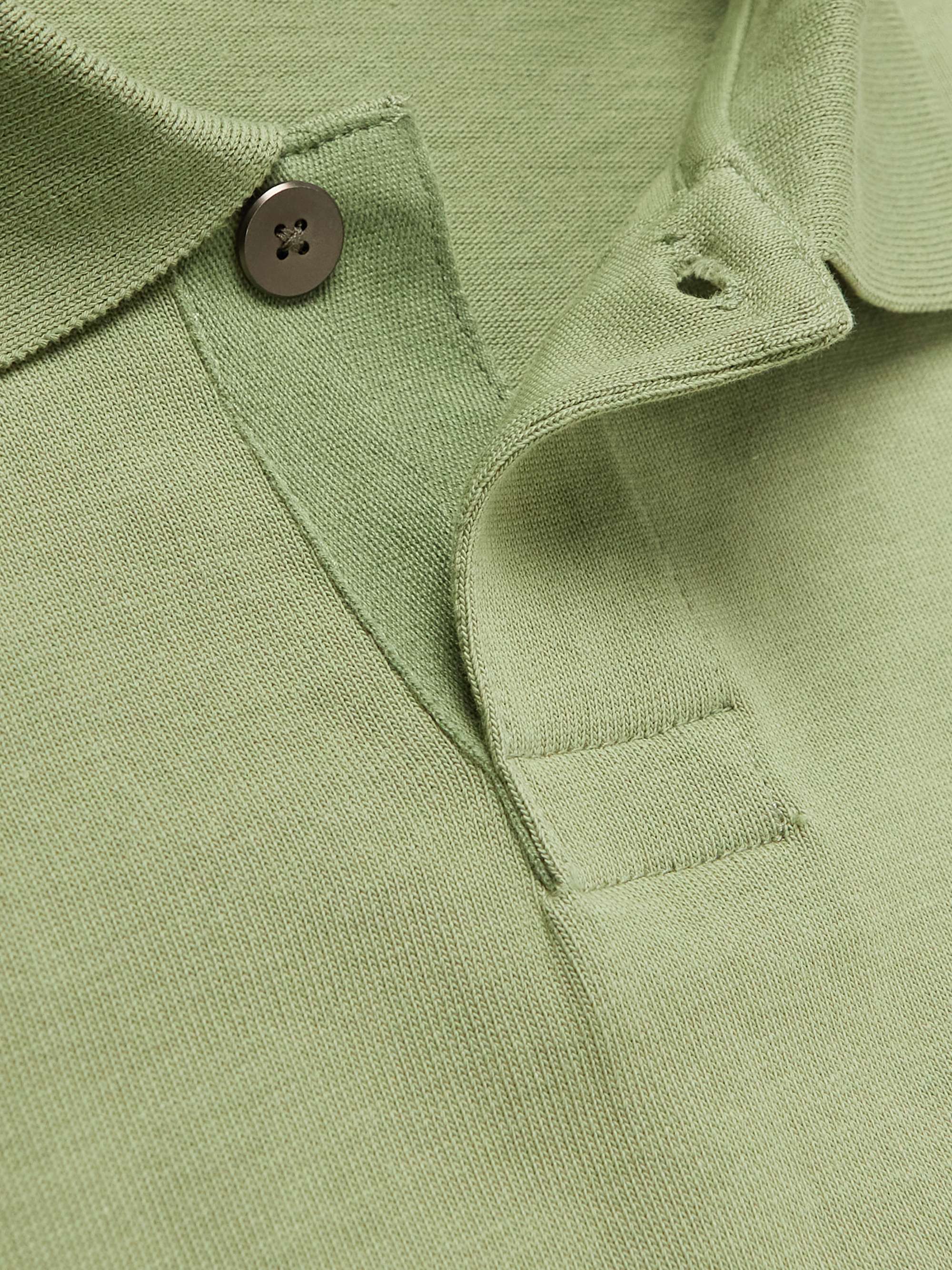 NIKE Logo-Embroidered Cotton-Jersey Polo Shirt