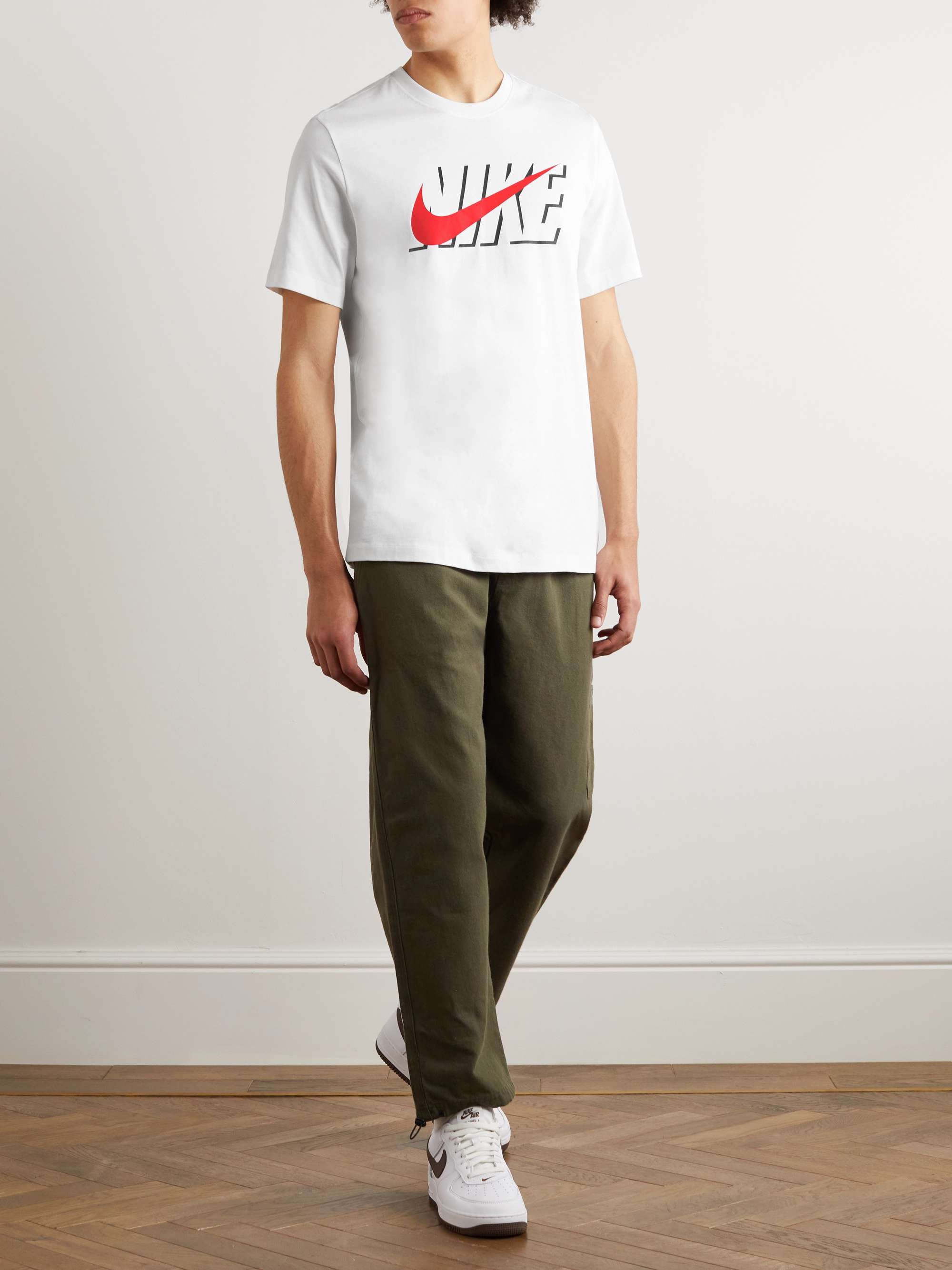 NIKE Sportswear Logo-Print Cotton-Jersey T-Shirt