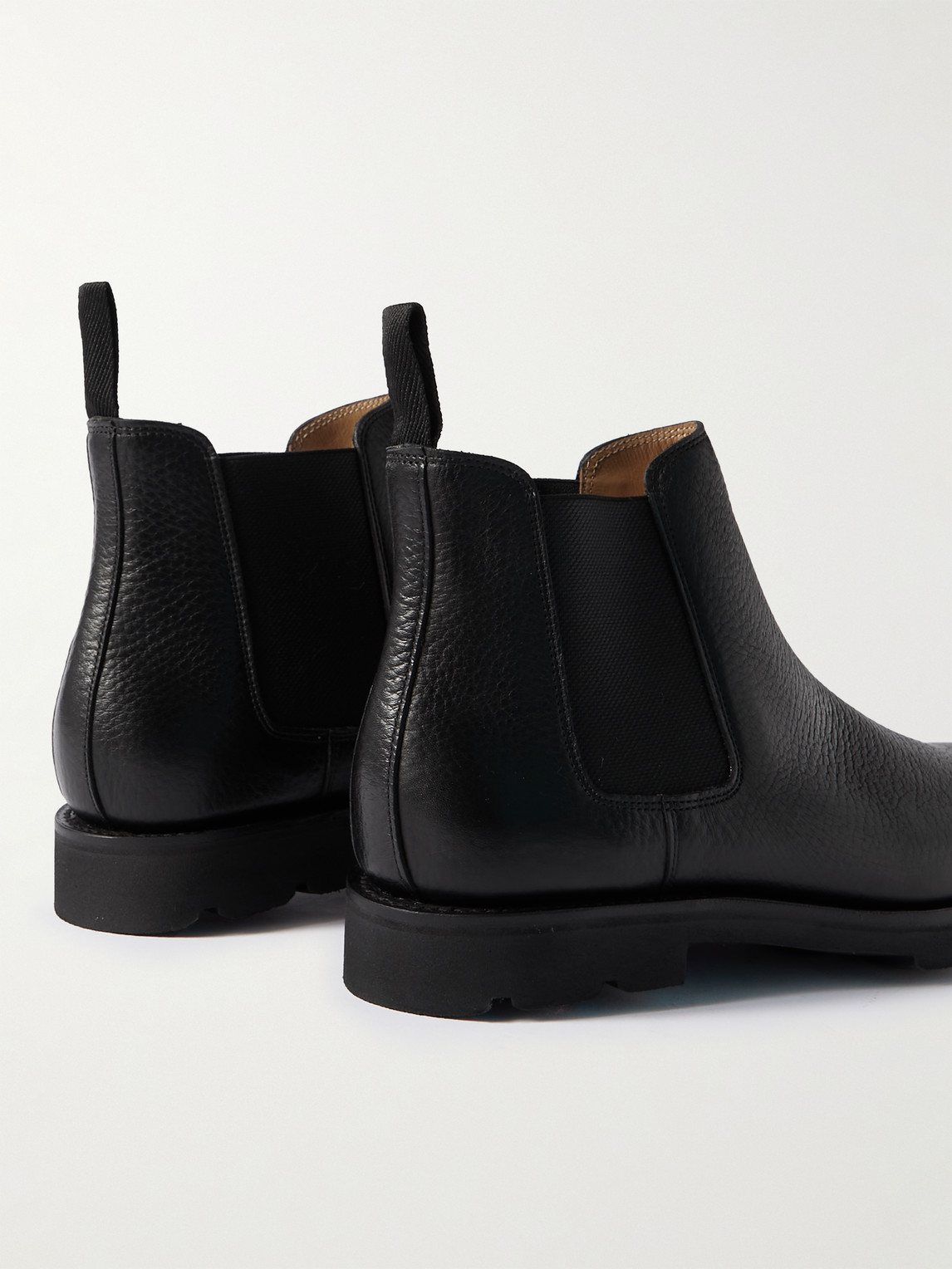 Shop John Lobb Lawry Full-grain Leather Chelsea Boots In Black