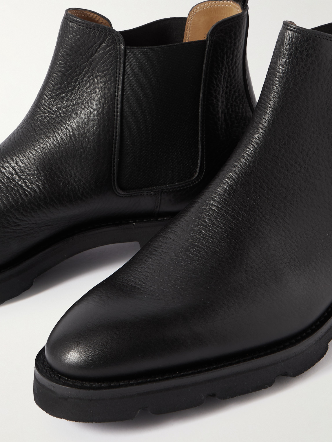 Shop John Lobb Lawry Full-grain Leather Chelsea Boots In Black