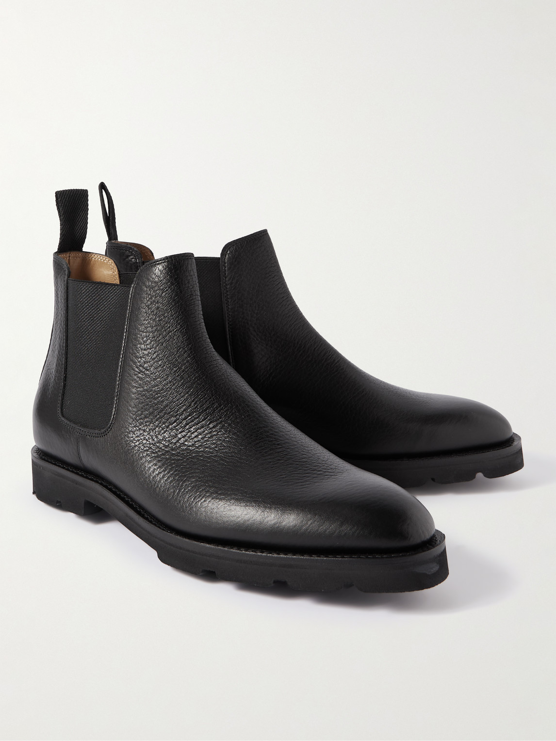 Shop John Lobb Lawry Full-grain Leather Chelsea Boots In Black