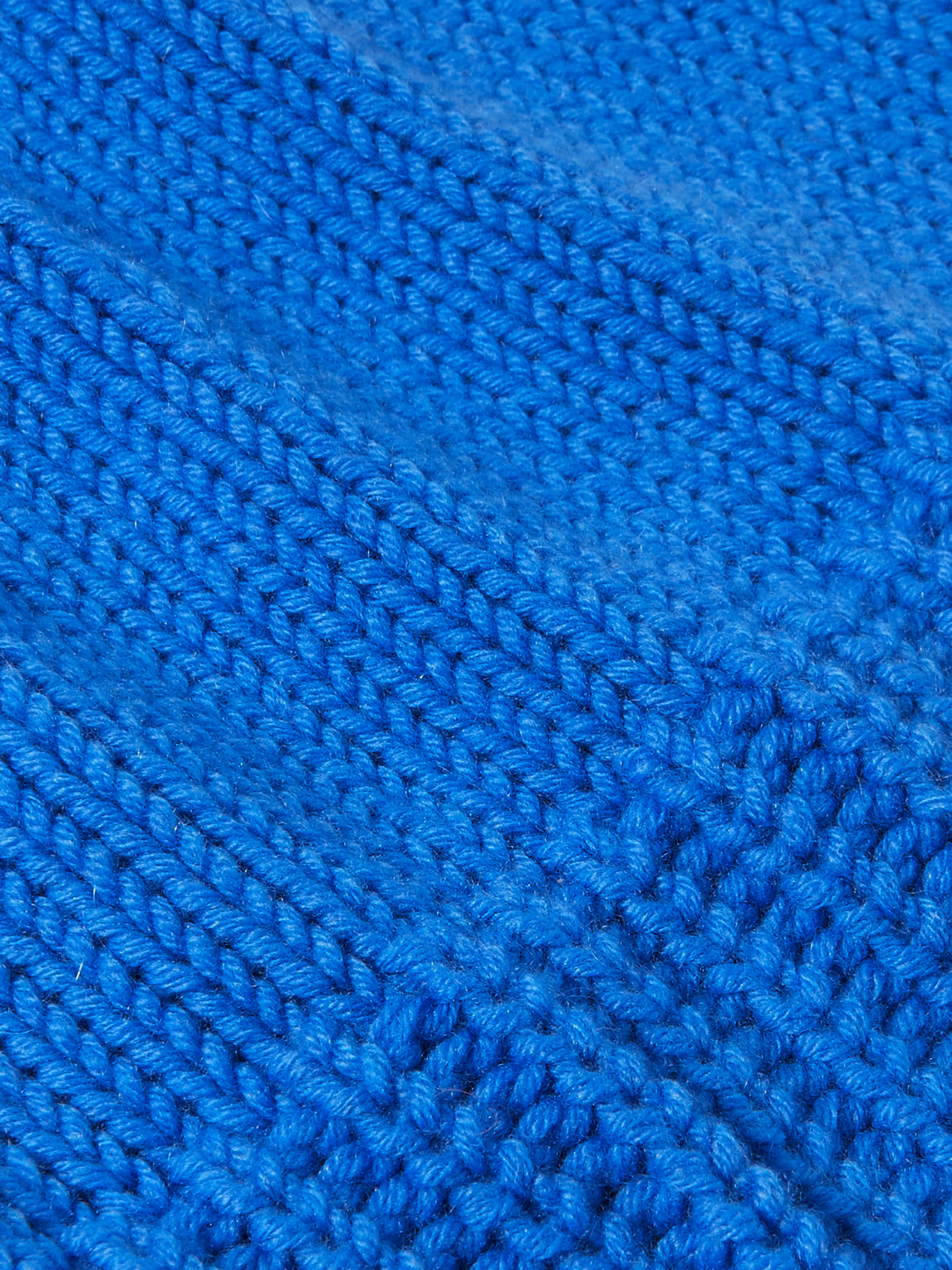Shop Johnstons Of Elgin Ribbed Cashmere Beanie In Blue