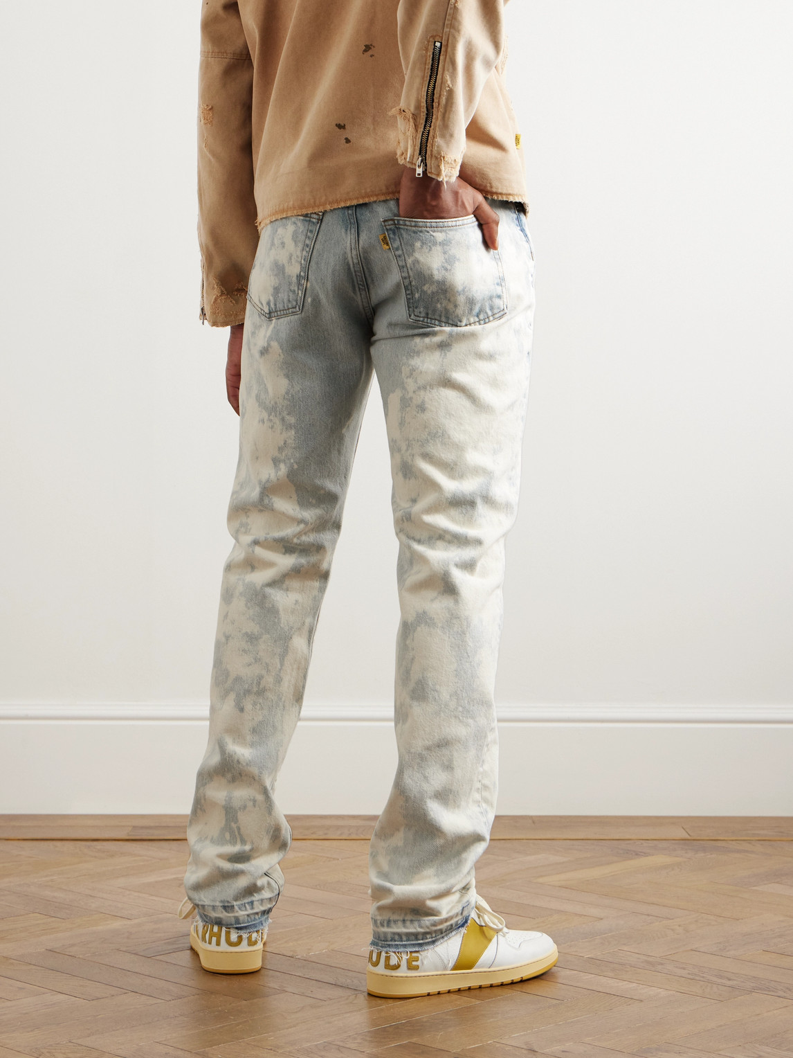 Shop Gallery Dept. Surf Side Straight-leg Distressed Denim In Blue