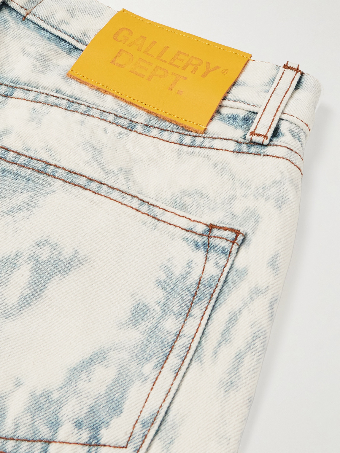 Shop Gallery Dept. Surf Side Straight-leg Distressed Denim In Blue