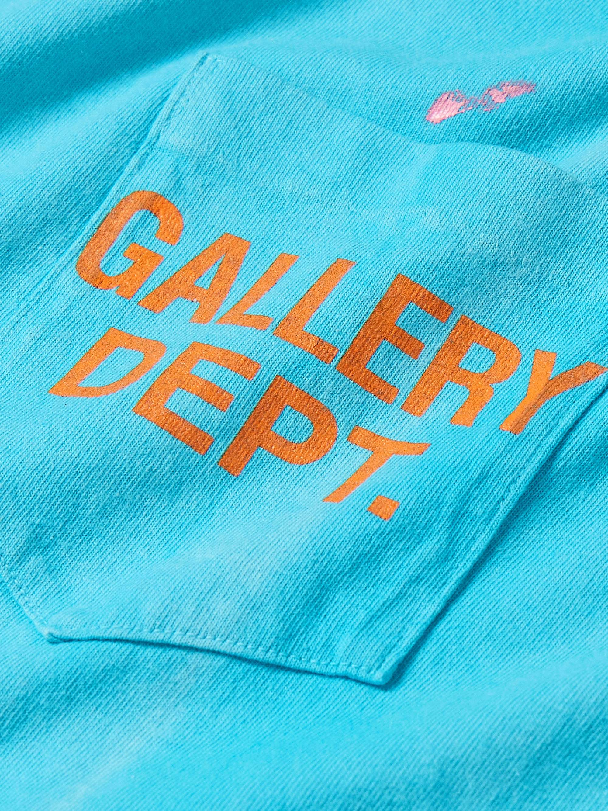 GALLERY DEPT. Vintage LogoPrint PaintSplattered CottonJersey TShirt