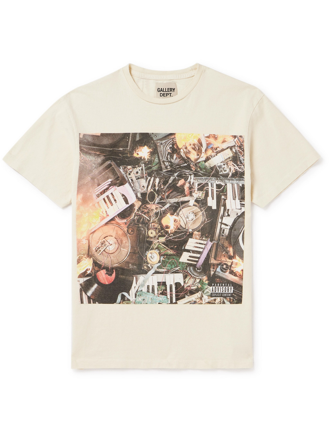 Gallery Dept. Misery Photograph-print Cotton T-shirt In Neutrals