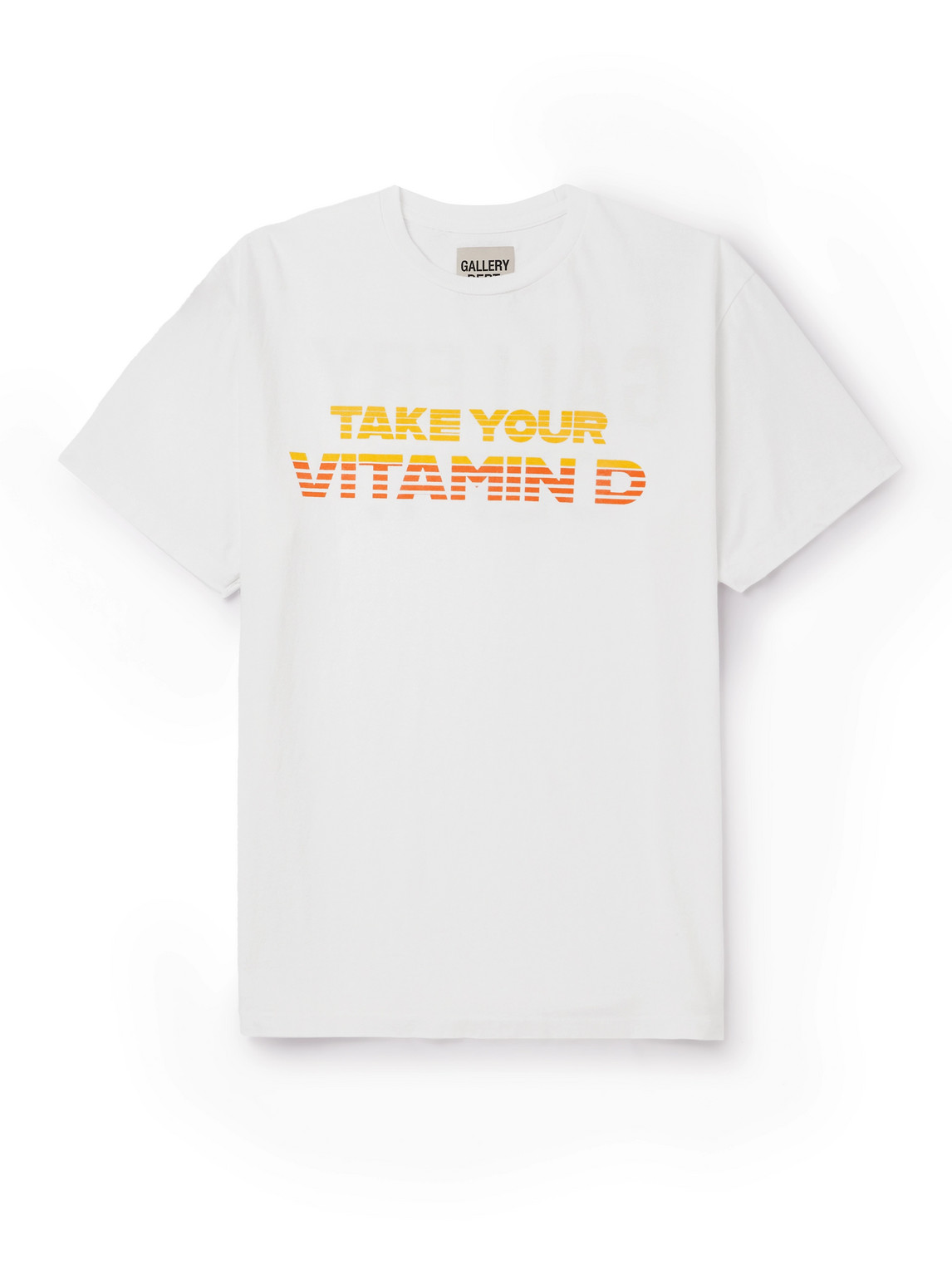 Shop Gallery Dept. Vitamin D Logo-print Cotton-jersey T-shirt In White
