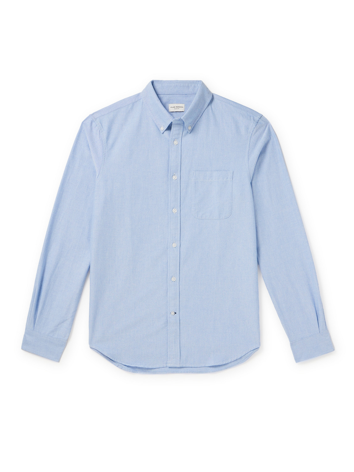 Club Monaco Button-down Collar Cotton Oxford Shirt In Blue