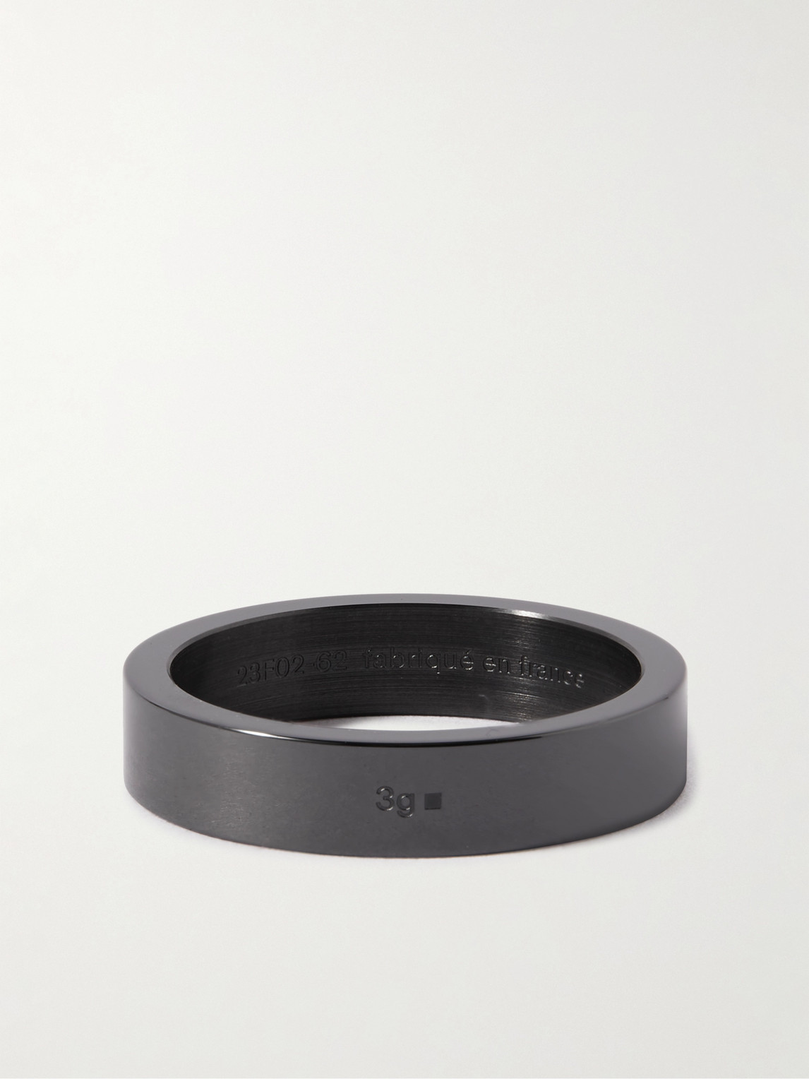 Le Gramme 3g Recycled-ceramic Ring In Black