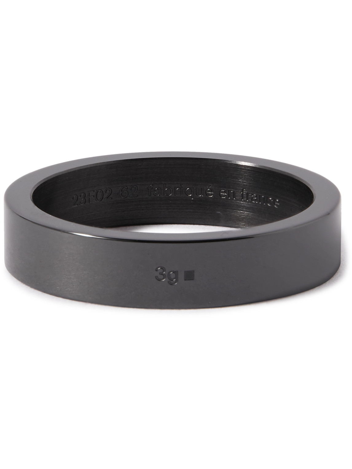 Le Gramme 3g Brushed Ceramic Ring In Black