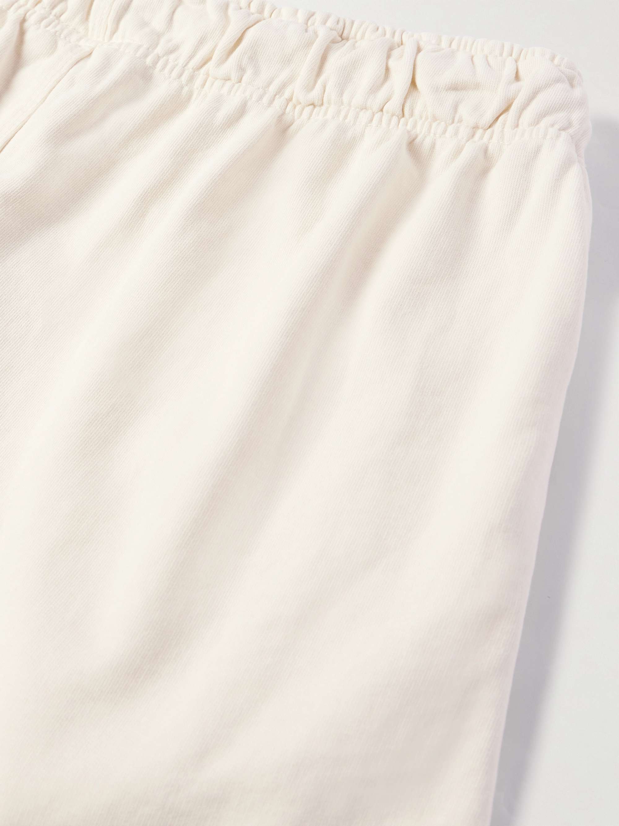 ONIA Straight-Leg Garment-Dyed Cotton-Jersey Drawstring Cargo Shorts