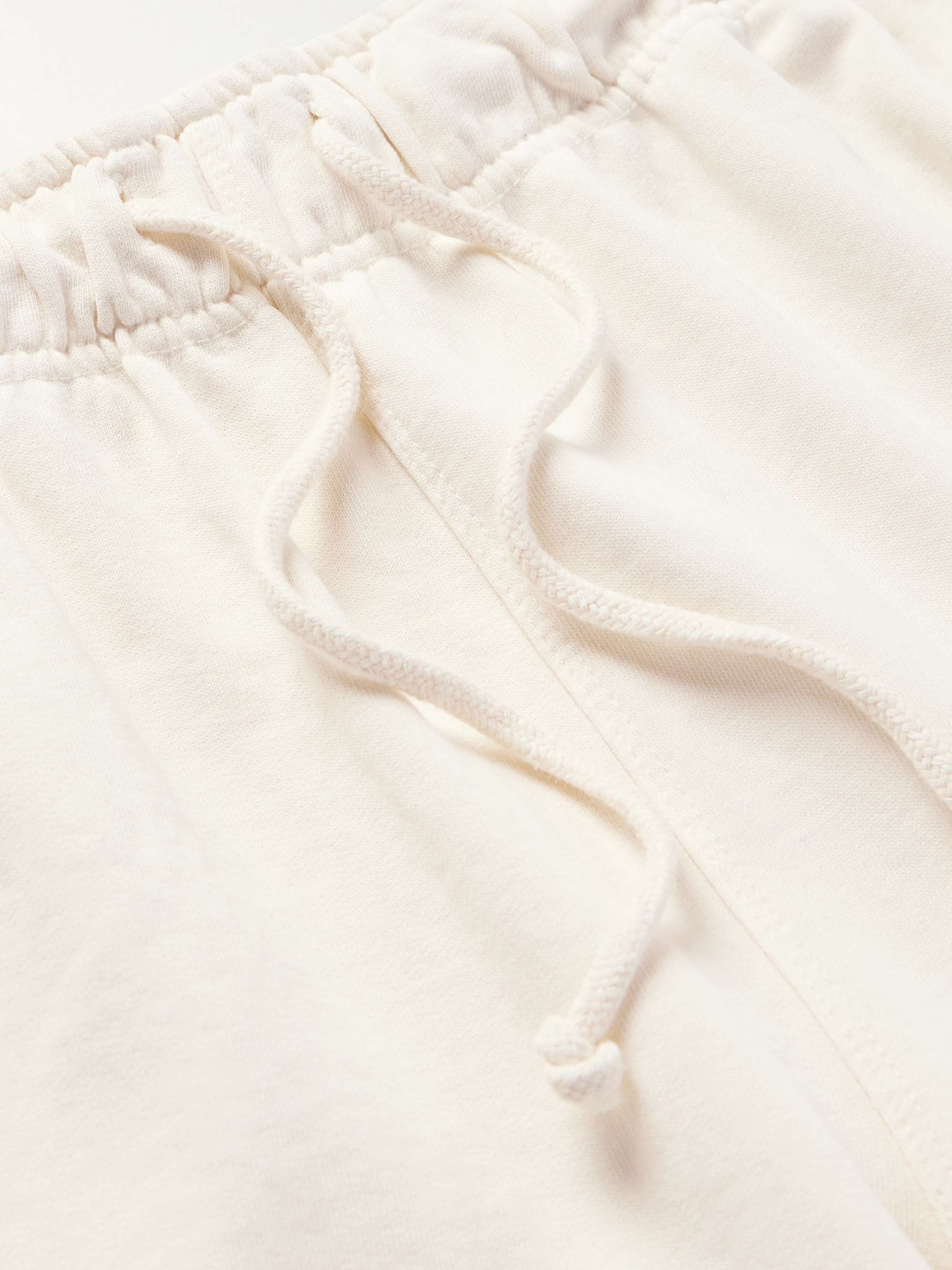 ONIA Straight-Leg Garment-Dyed Cotton-Jersey Drawstring Cargo Shorts