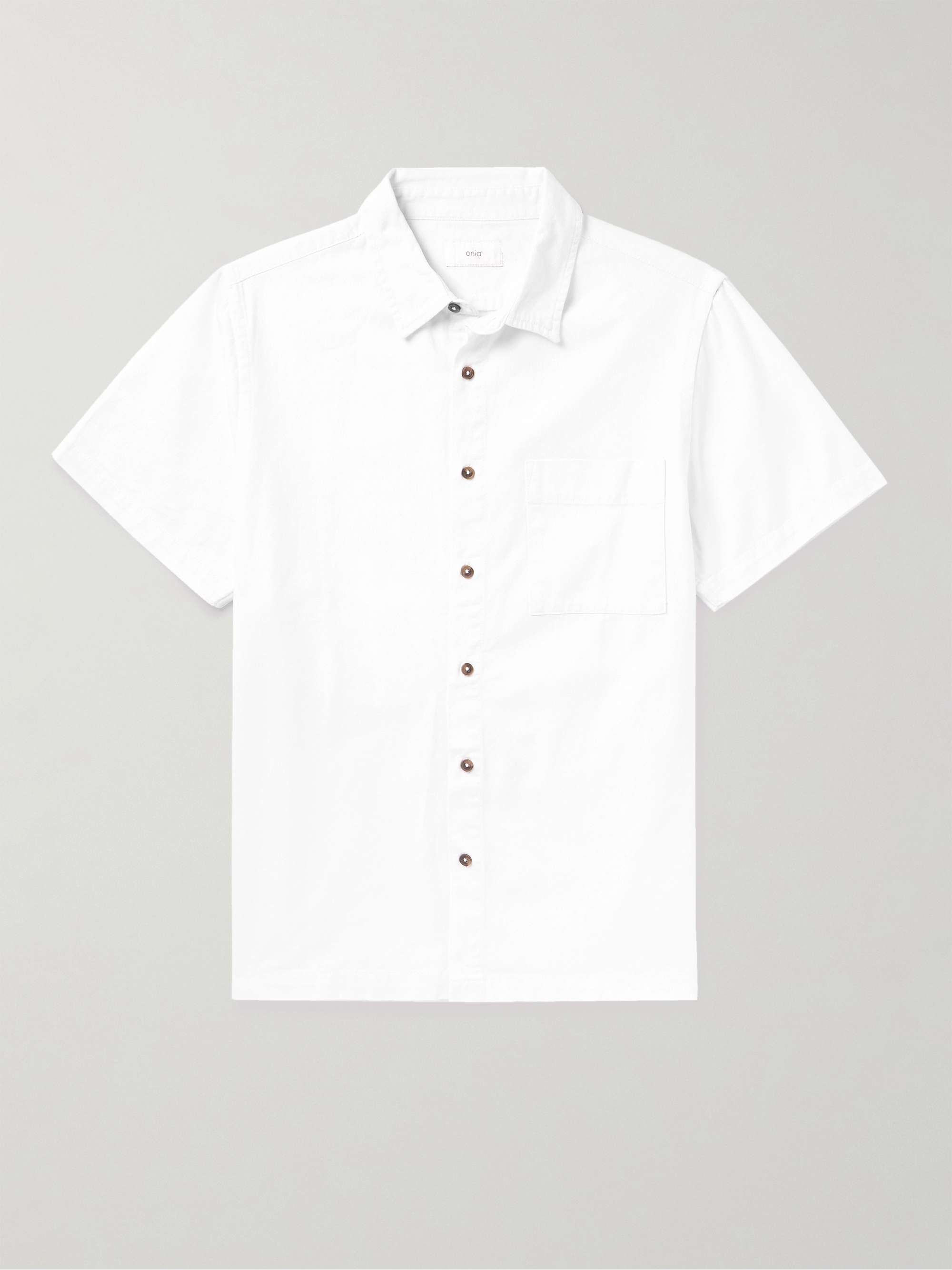 ONIA Camp-Collar Denim Shirt for Men | MR PORTER