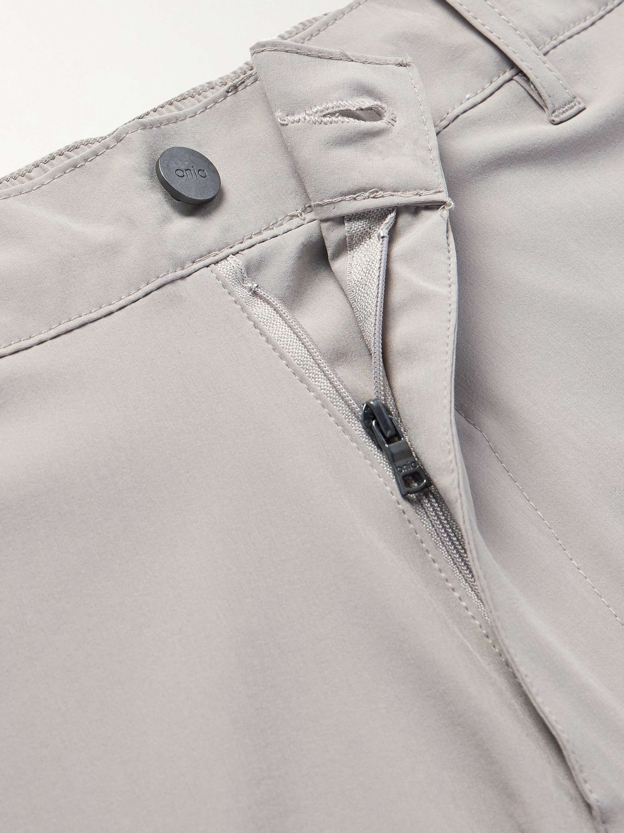 ONIA All Purpose 6" Straight-Leg Stretch-Shell Shorts