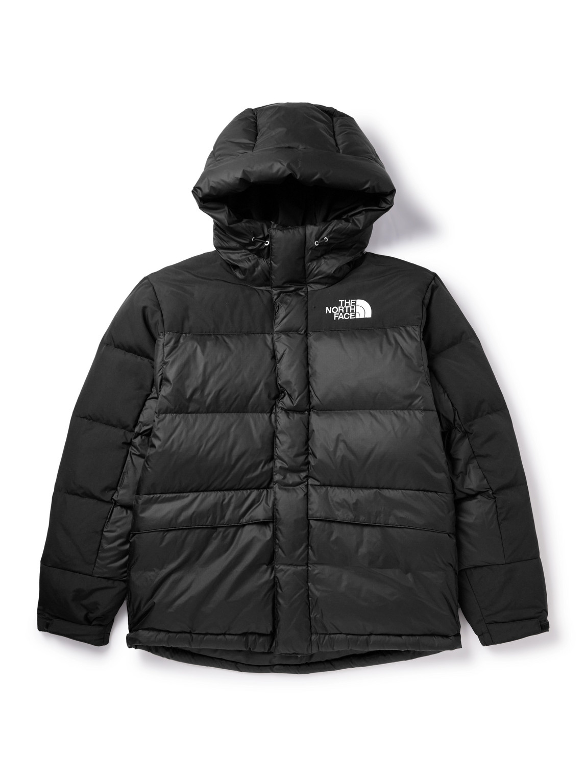 The North Face Himalayan Logo-embroidered Quilted Padded Nylon-ripstop Down Jacket In Black