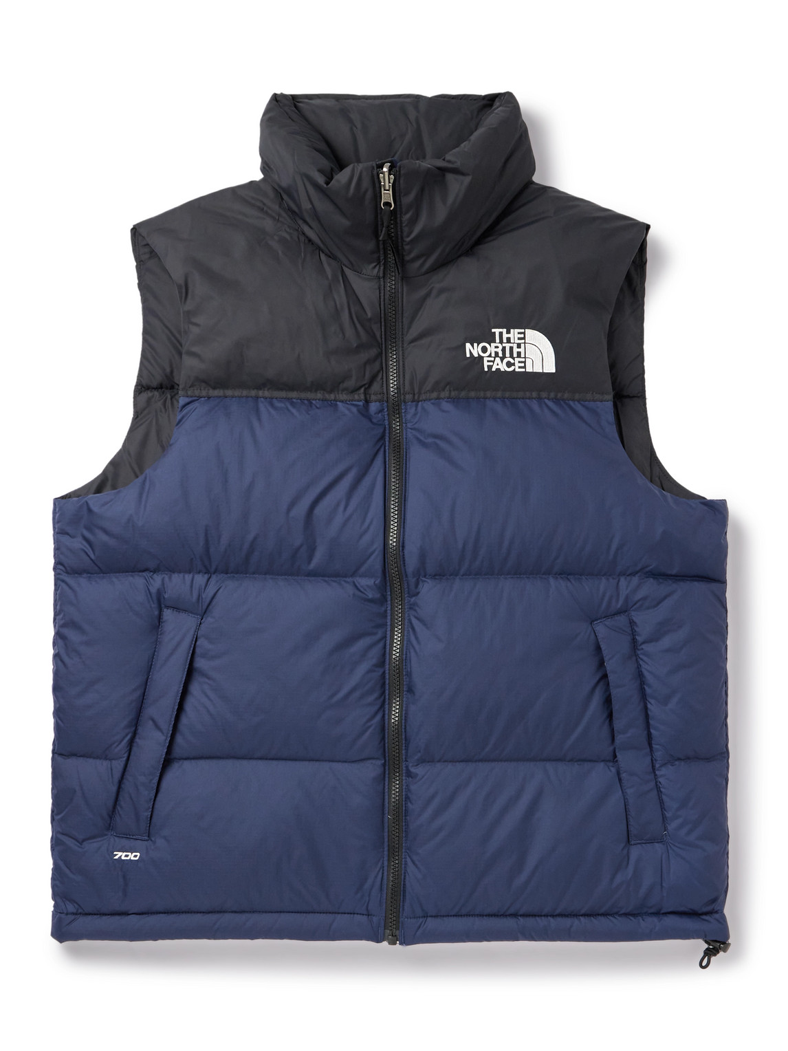 The North Face 1996 Retro Nuptse Quilted Nylon-ripstop Hooded Down Gilet In Blue