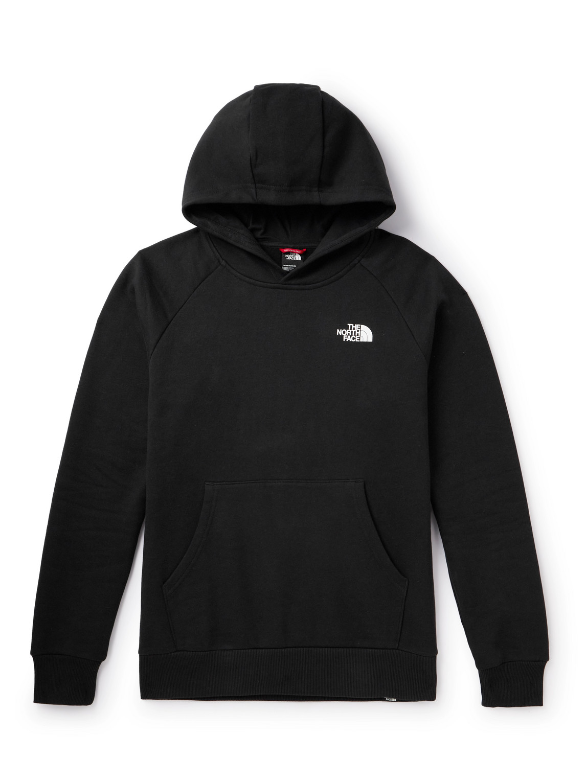 The North Face Logo-print Cotton-jersey Hoodie In Black