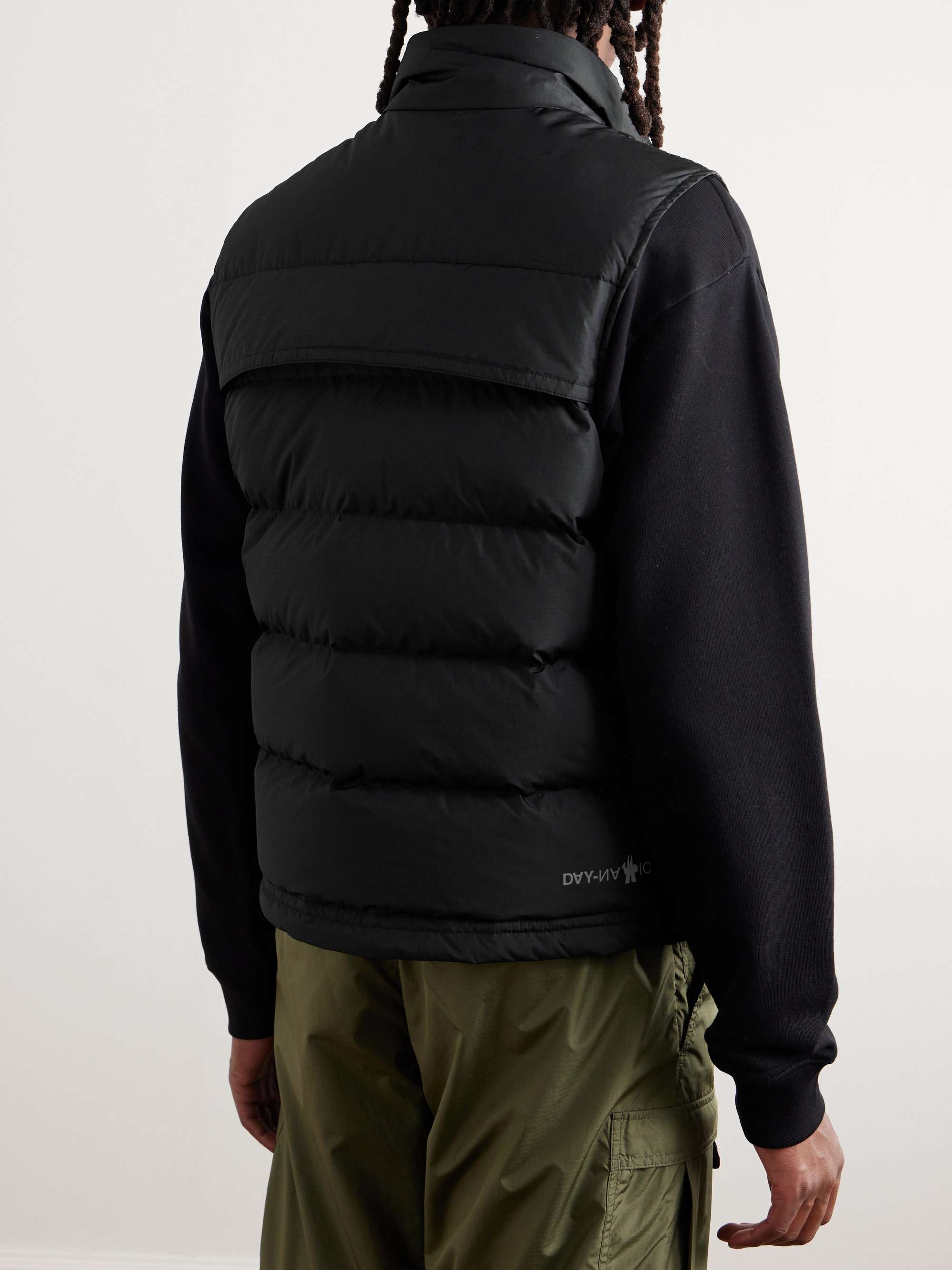 MONCLER GRENOBLE Arpasson Logo-Appliquéd Padded Recycled-Ripstop Down ...