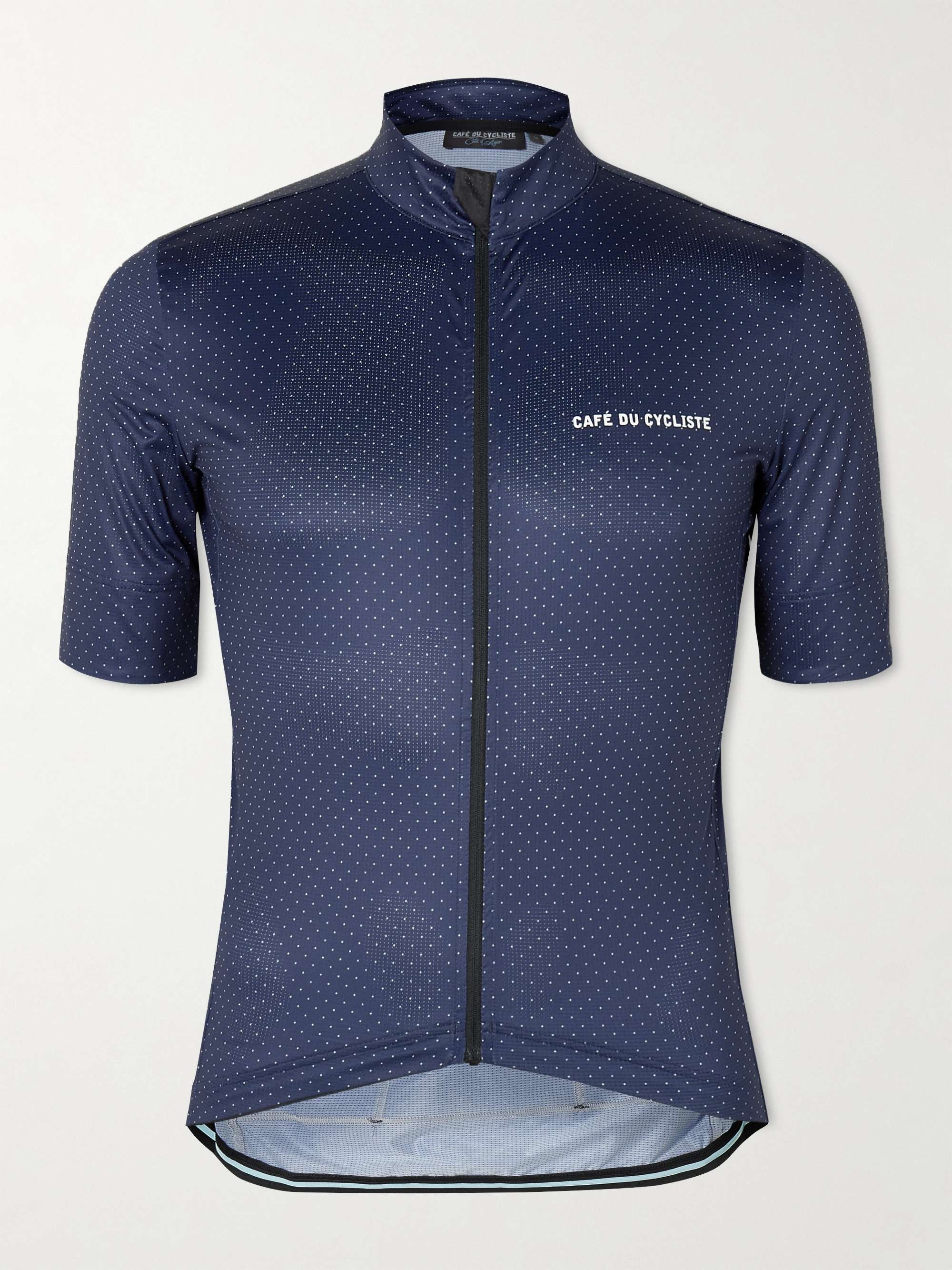 CAFE DU CYCLISTE Fleurette Stretch Recycled-Jersey Cycling Jersey for ...