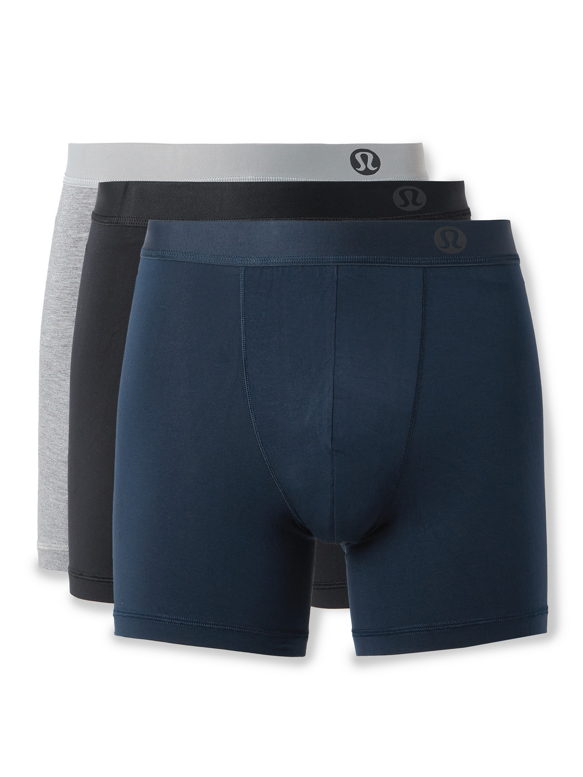 Lululemon Always In Motion Three-pack Stretch-modal Jersey Boxer Briefs In Multi