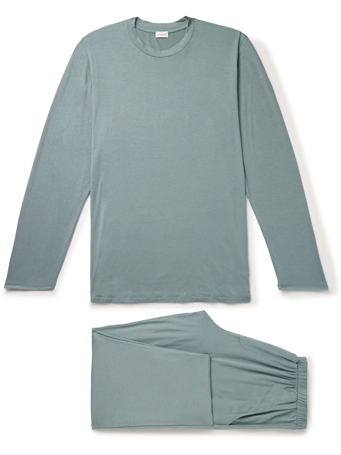 Zimmerli Modal-blend Jersey Pyjama Set In Blue