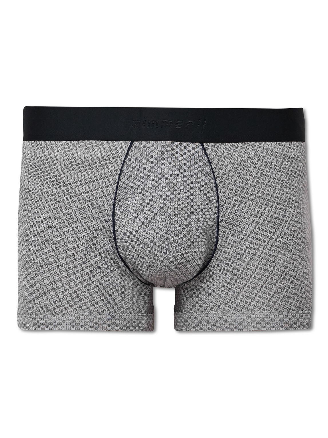 Zimmerli Pureness Printed Stretch-tencel™ Modal Boxer Briefs In Gray