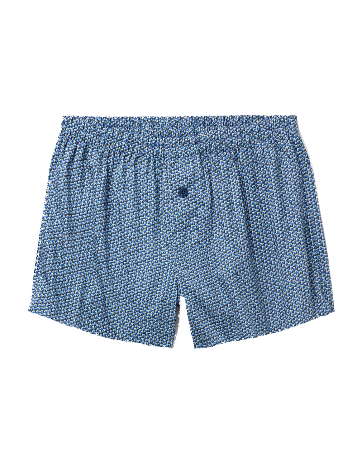 Zimmerli Printed Cotton-sateen Boxer Shorts In Blue