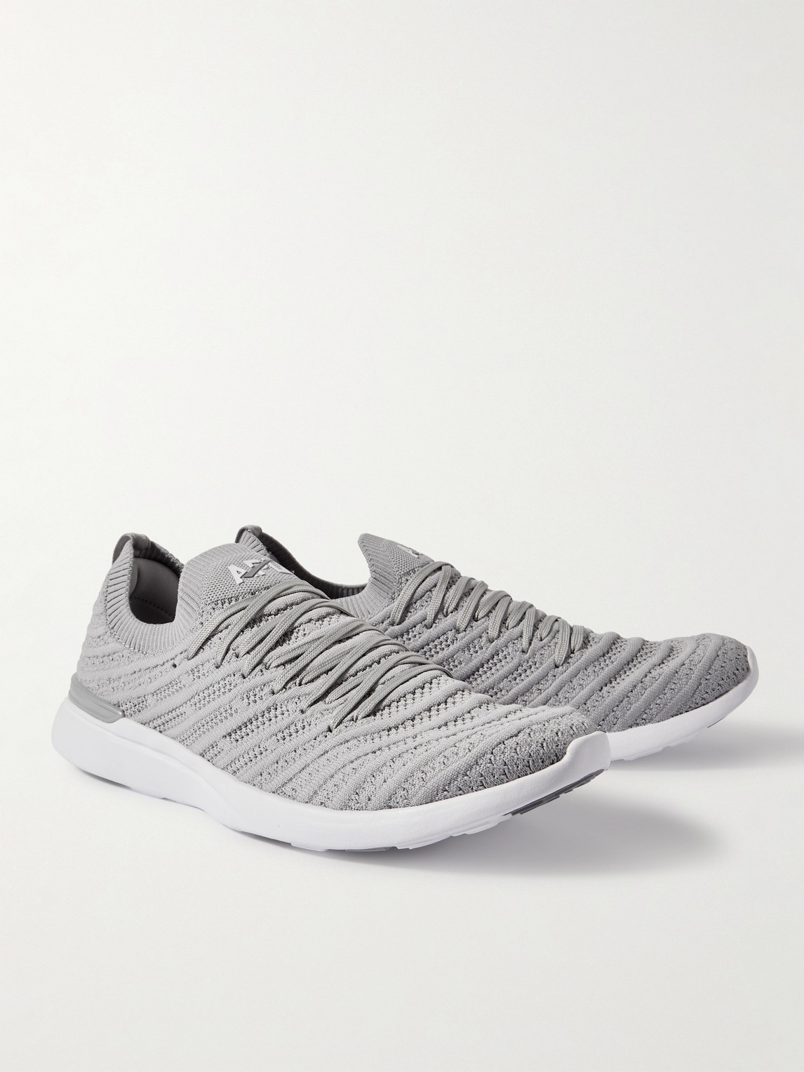 Shop Apl Athletic Propulsion Labs Wave Techloom Running Sneakers In Gray