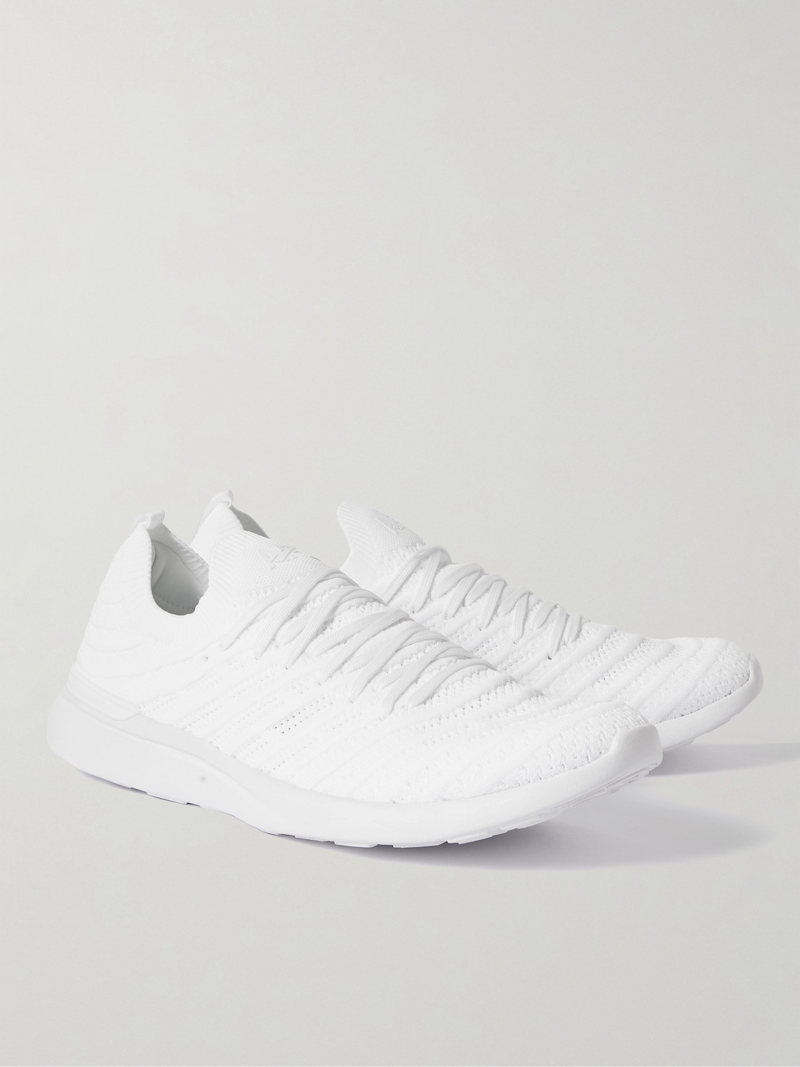 Shop Apl Athletic Propulsion Labs Techloom Wave Mesh Running Sneakers In White