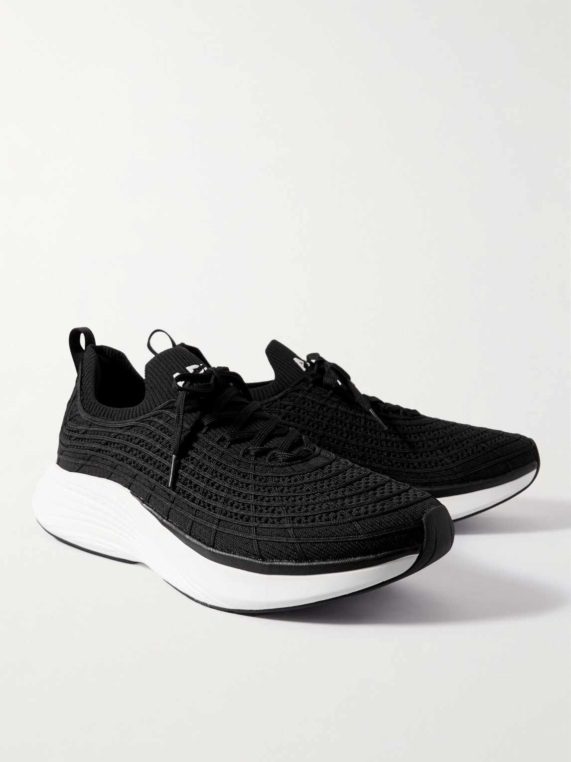 Shop Apl Athletic Propulsion Labs Techloom Zipline Running Sneakers In Black