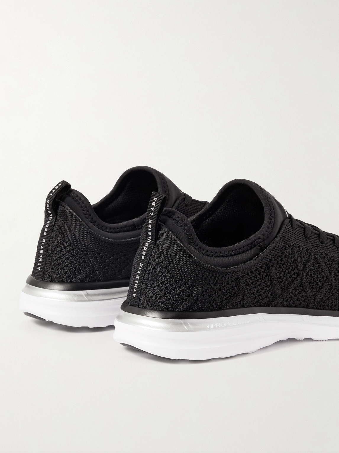 Shop Apl Athletic Propulsion Labs Techloom Phantom Running Sneakers In Black